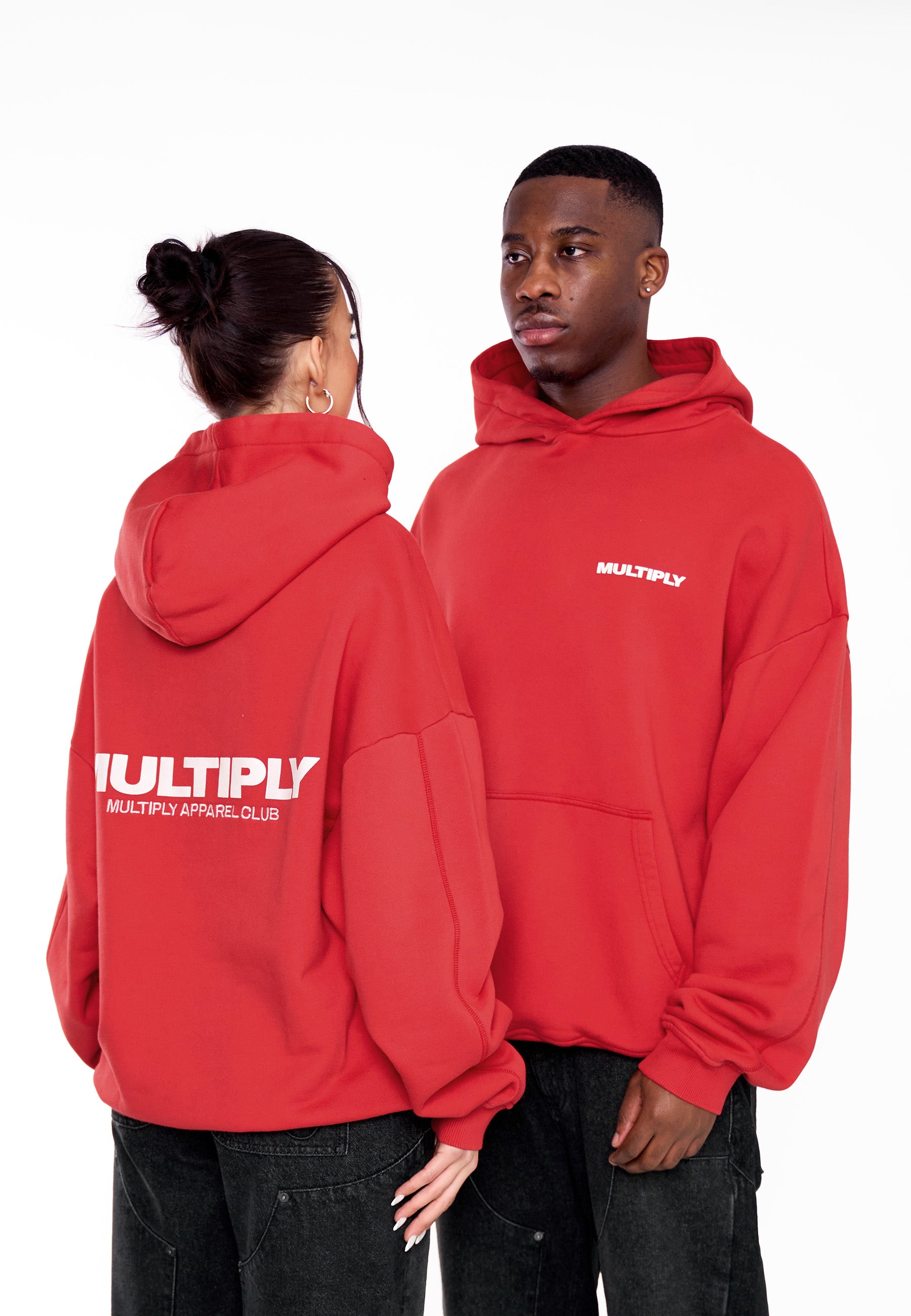 Multiply Apparel Oversize Hoodie MULTIPLY True Red – weitere Ansicht 2