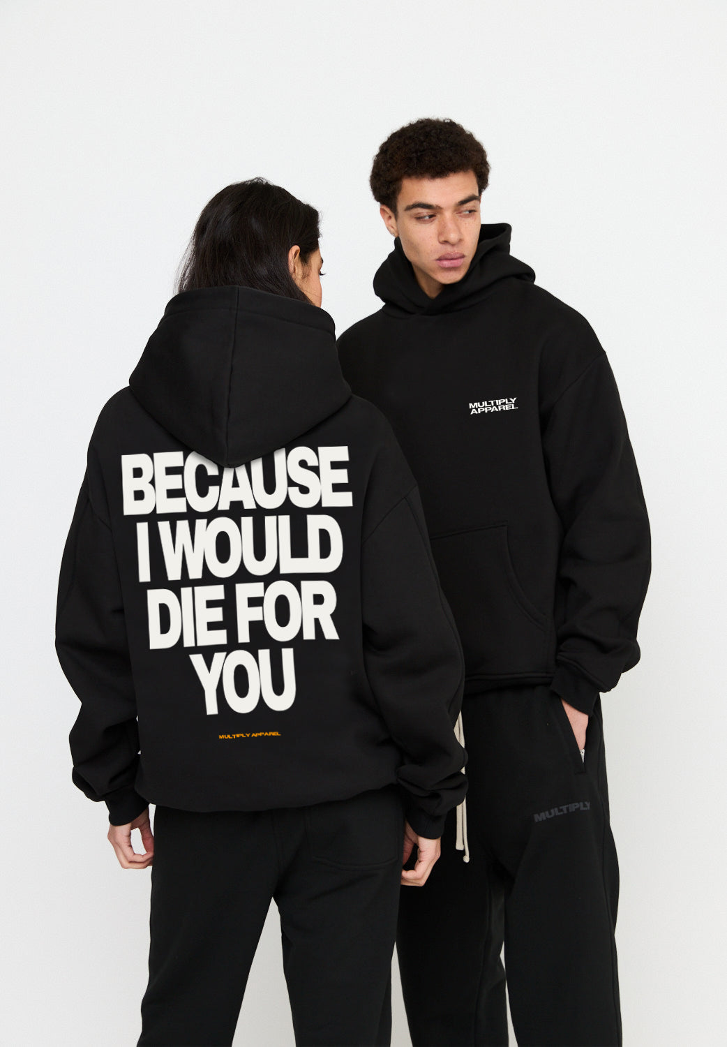 Multiply Spparel Oversize Hoodie DIE FOR YOU Black