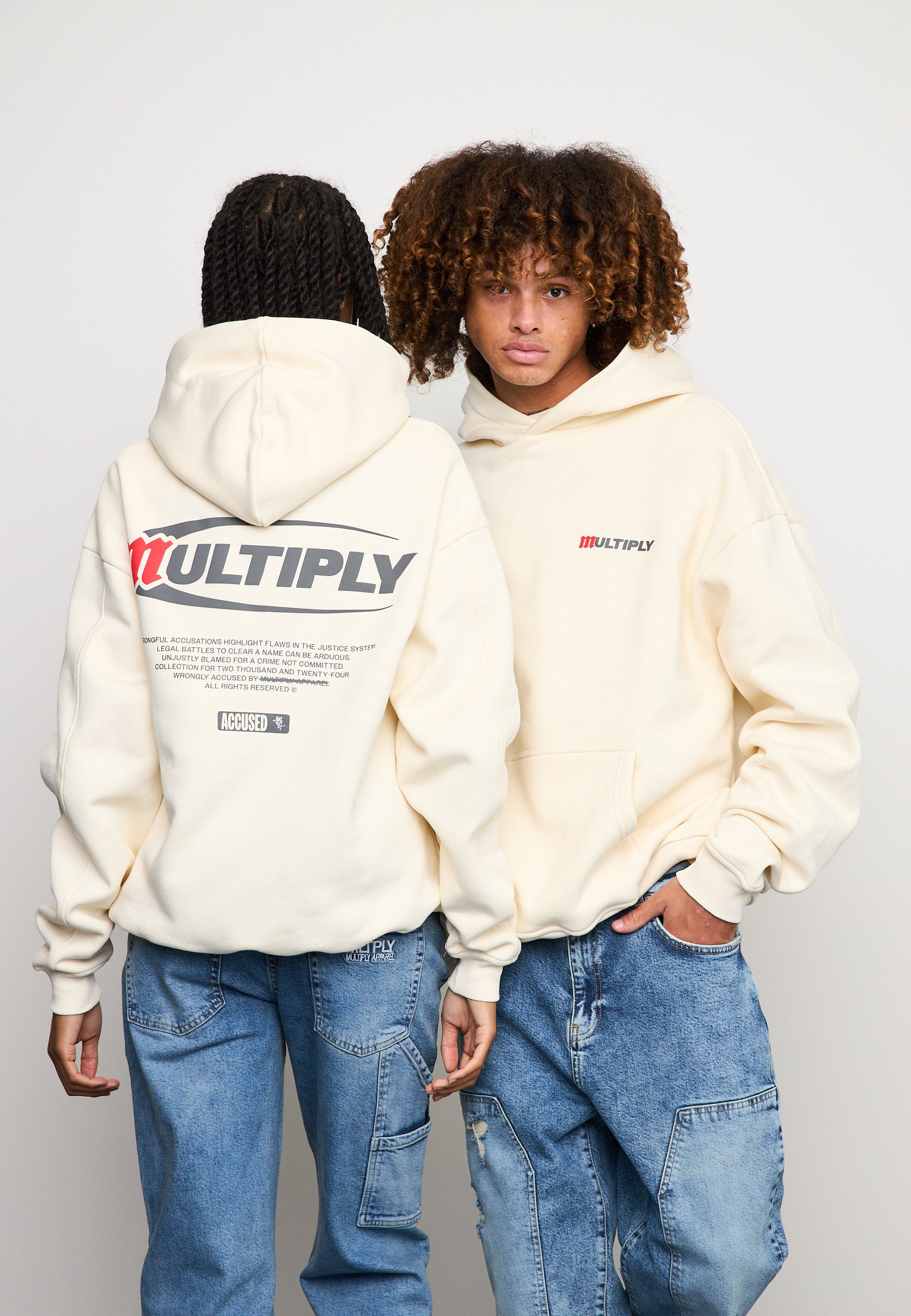 Multiply Spparel Oversize Hoodie ACCUSED Egret