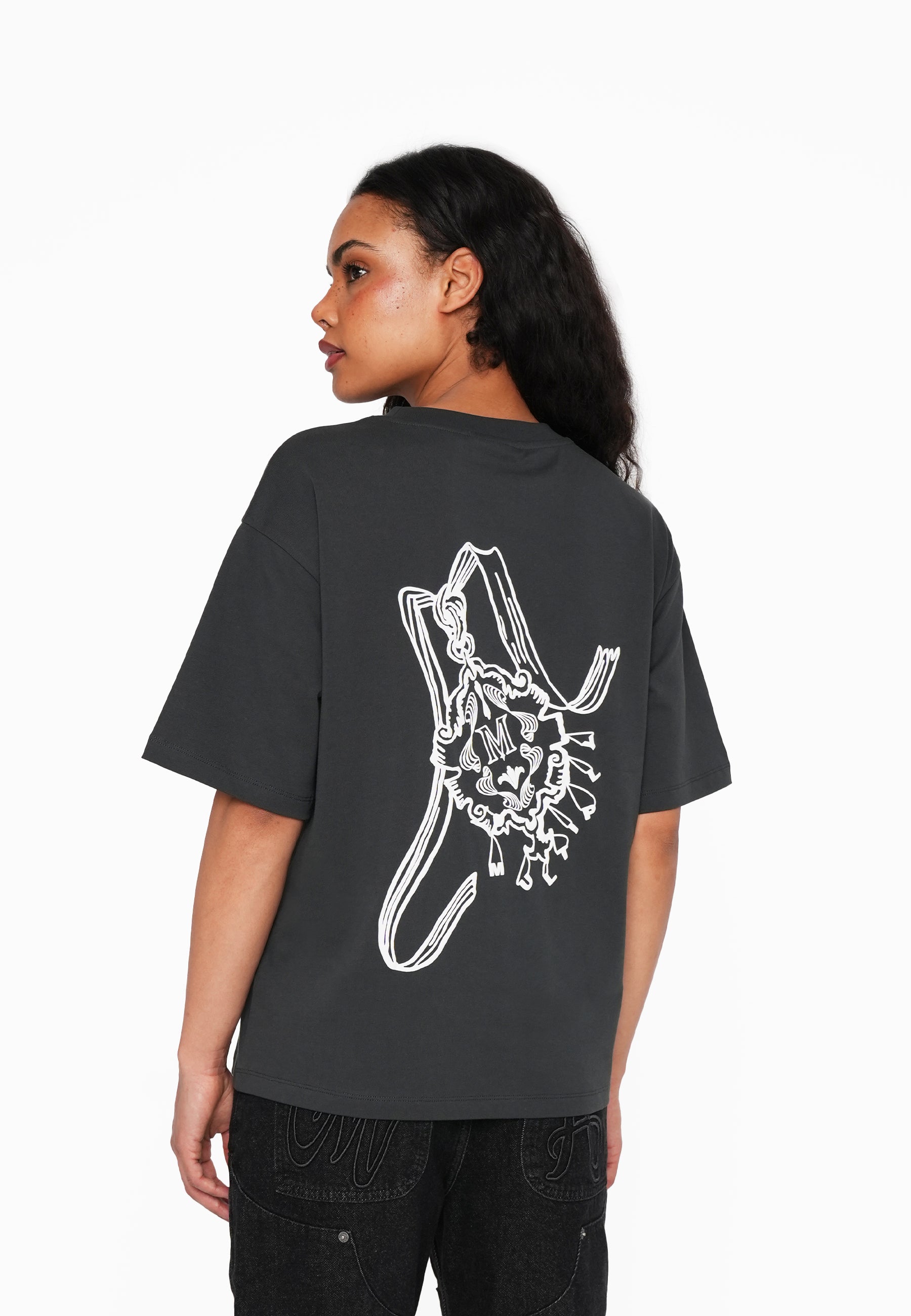 Multiply Apparel T-Shirt Women MEDALLION Forest River – Frontalansicht