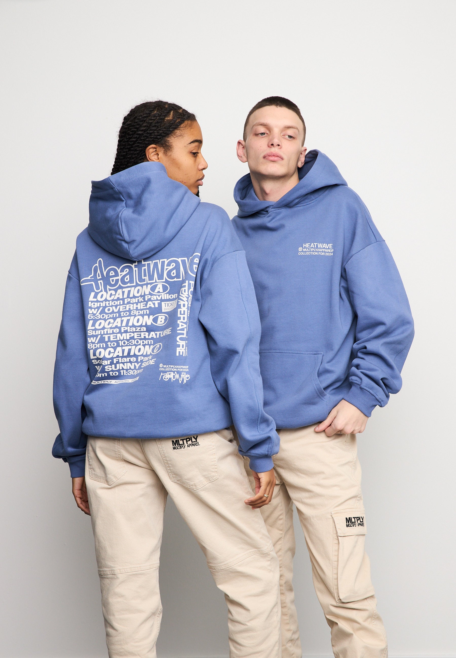 Multiply Spparel Oversize Hoodie VACATION Coastal Fjord