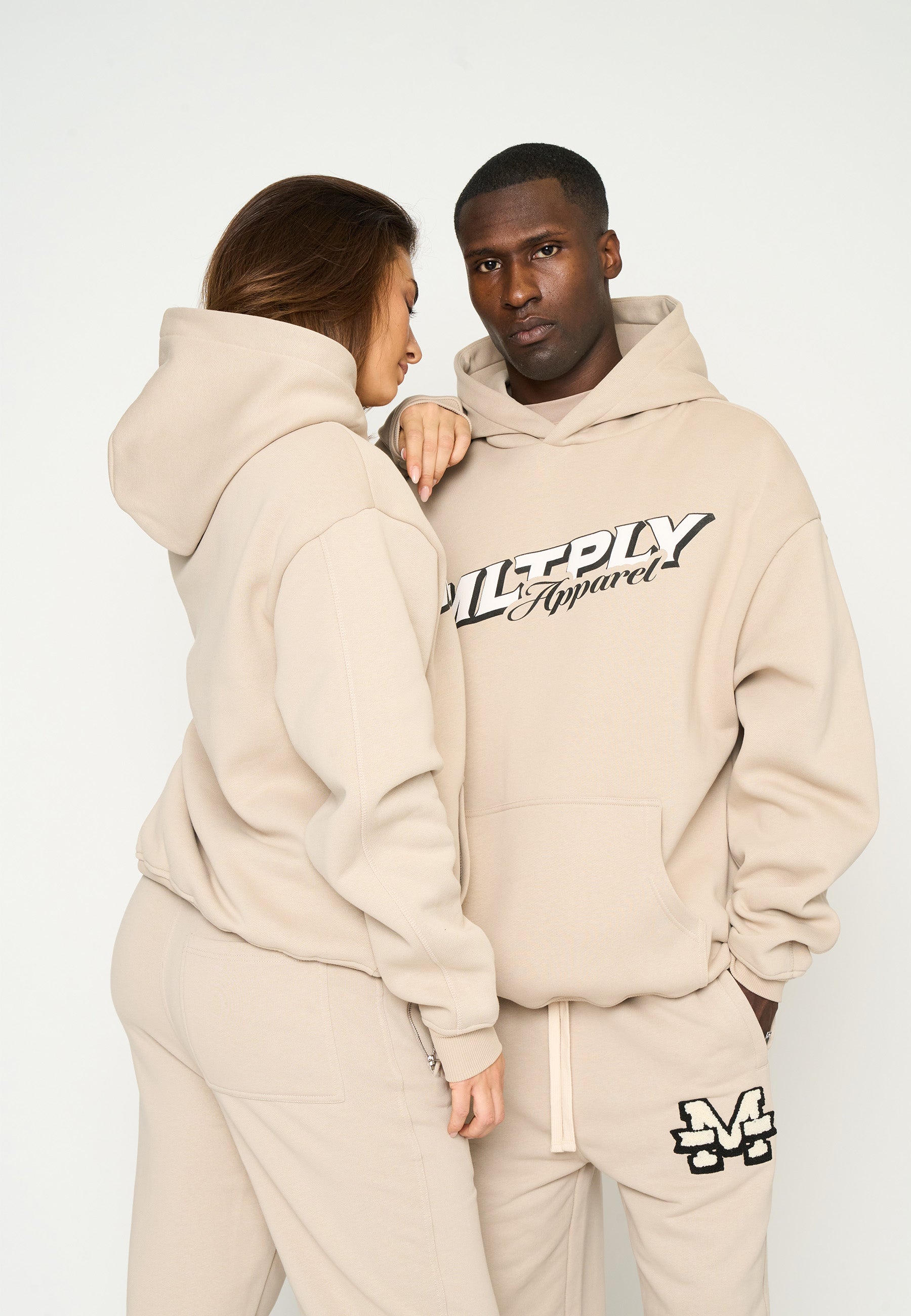 Multiply Apparel Oversize Hoodie UNION Simply Taupe – weitere Ansicht 6