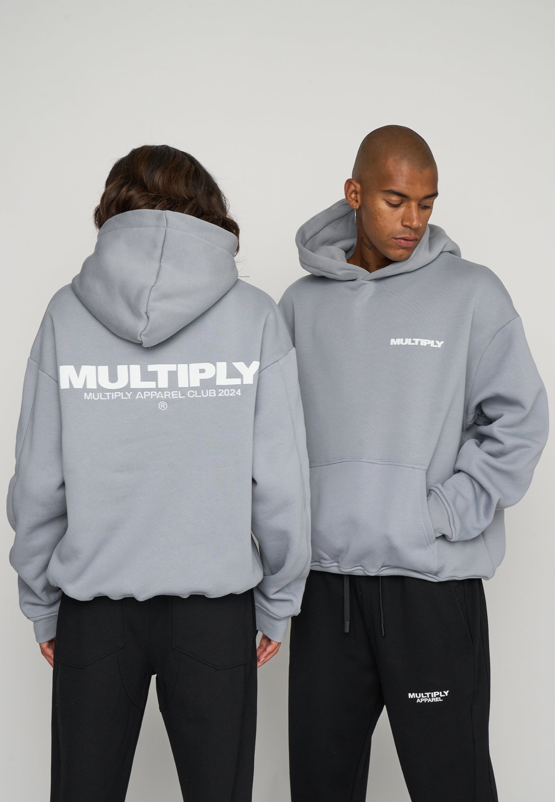 Multiply Spparel Oversize Hoodie MULTIPLY Ultimate Grey