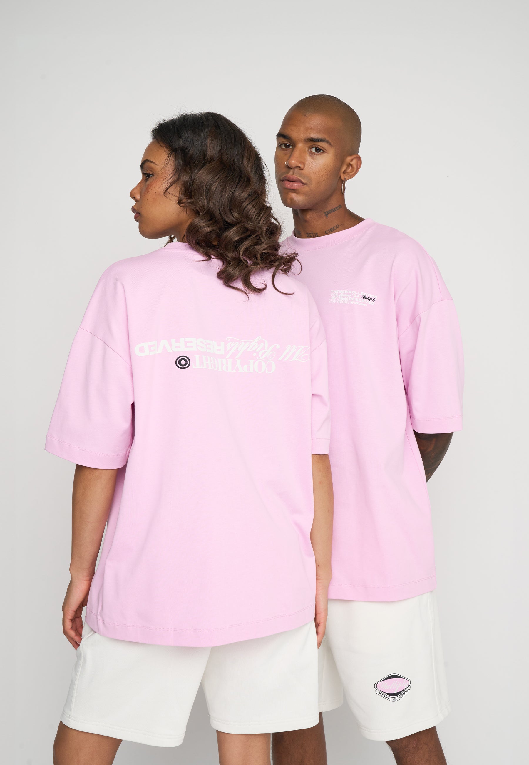 Multiply Spparel Oversize T-Shirt RESERVED Pink Lavender