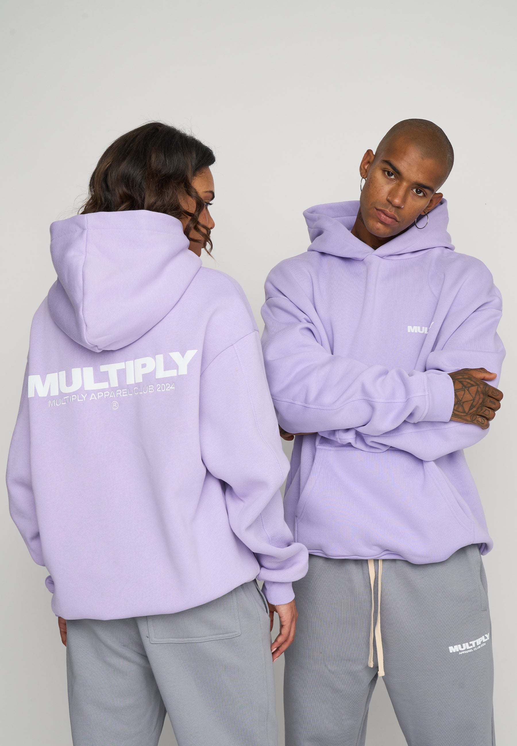 Multiply Spparel Oversize Hoodie MULTIPLY Lavender