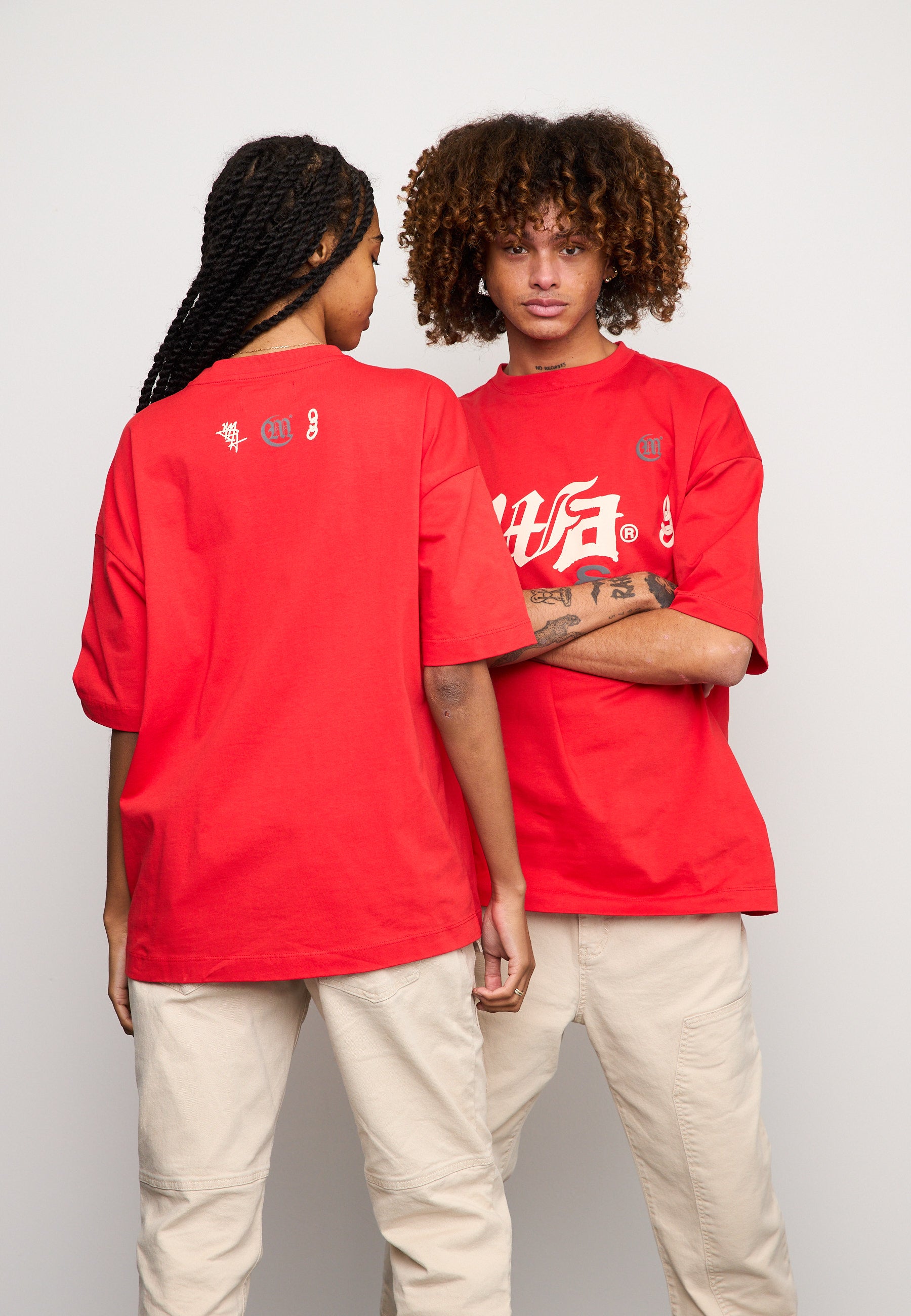 Multiply Spparel Oversize T-Shirt BAIL Flame Scarlet