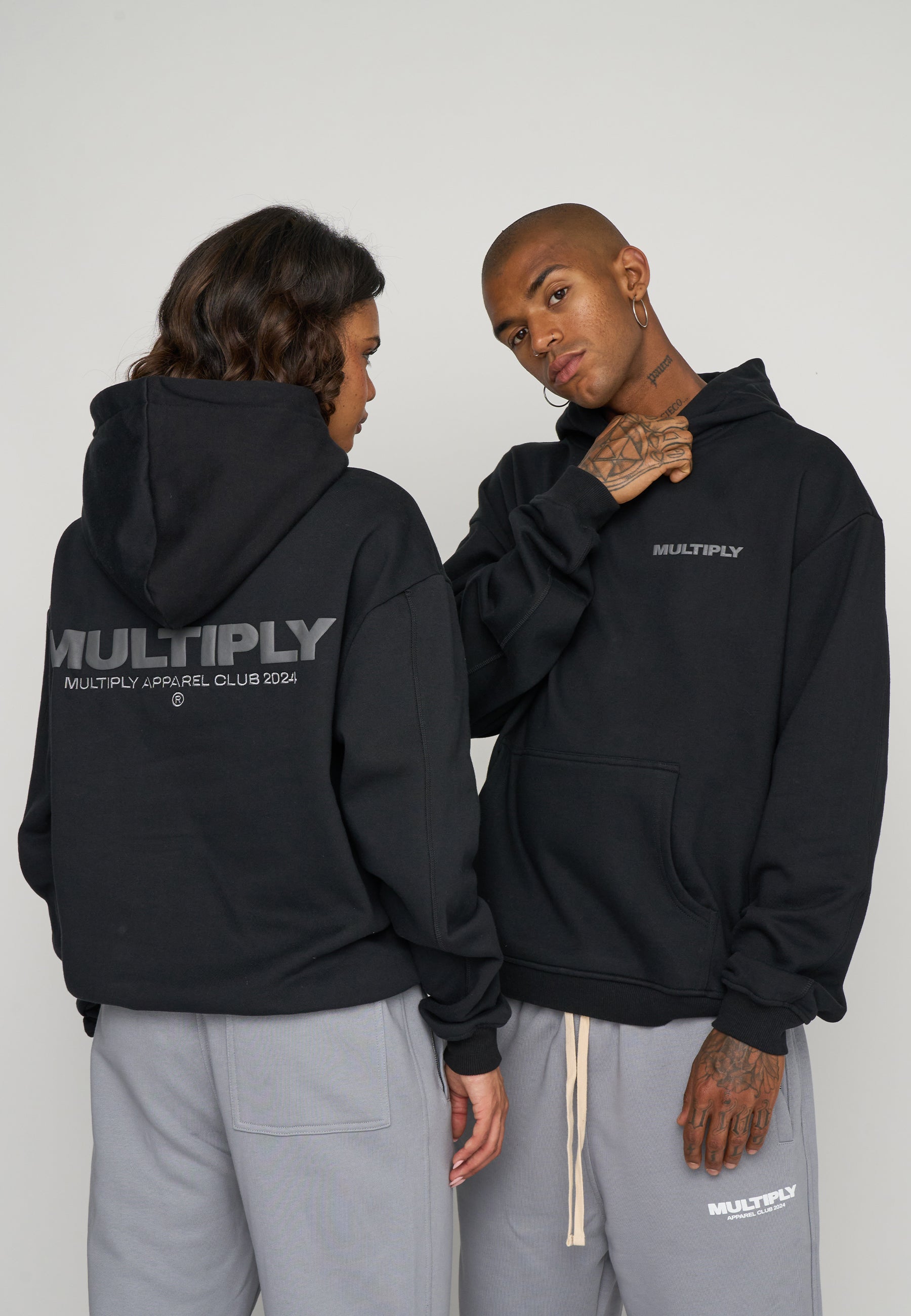 Multiply Spparel Oversize Hoodie MULTIPLY 2 Black
