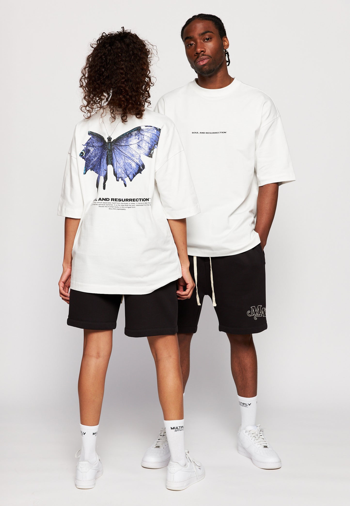 Oversize T-Shirt BUTTERFLY Off White