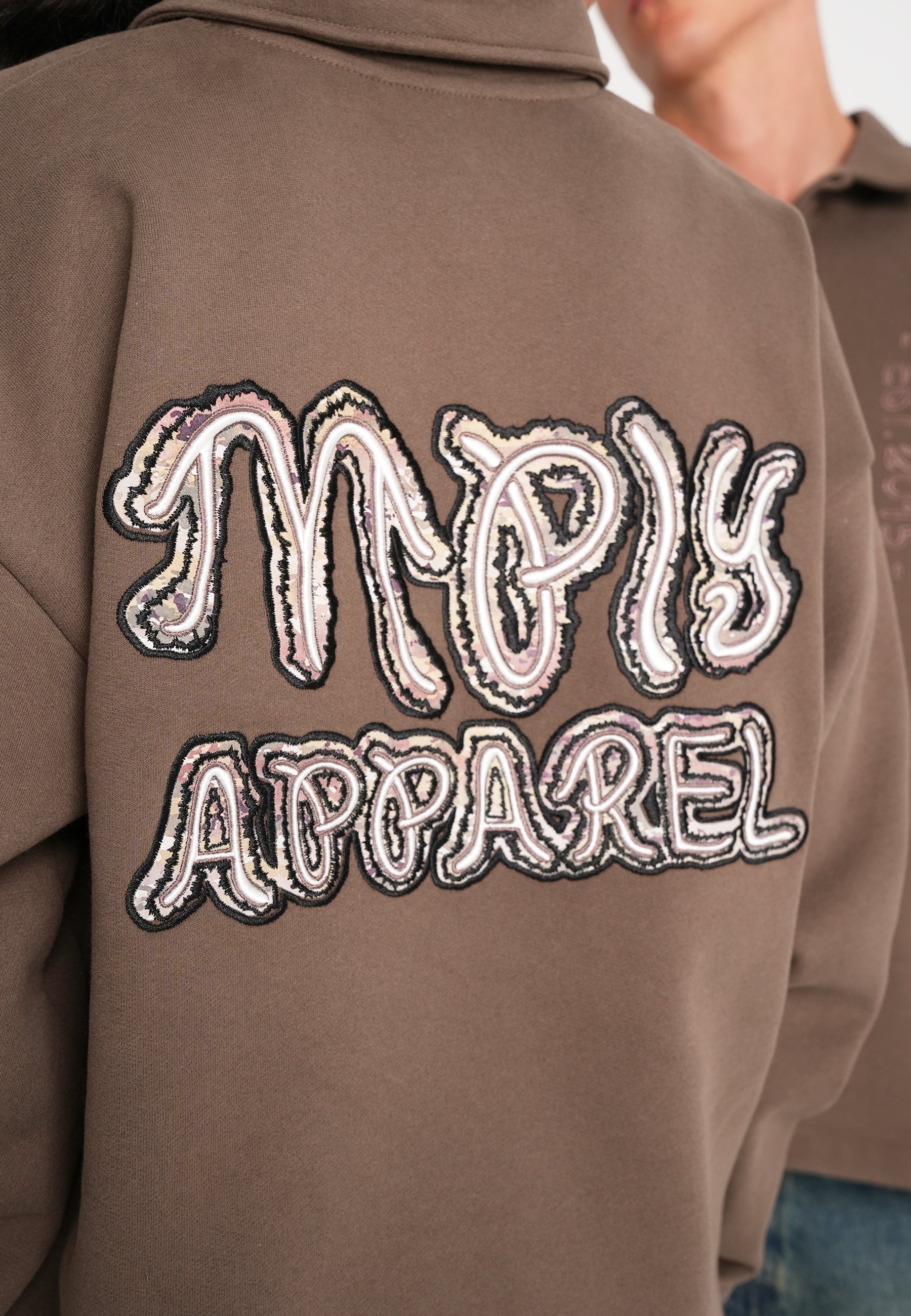Multiply Apparel Oversize Longsleeve Polo JUMBLE Canteen – weitere Ansicht 2