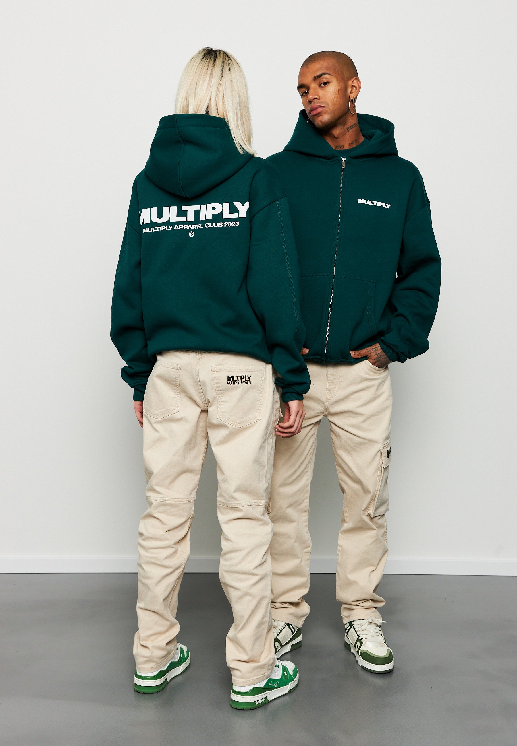Oversize Zip Hoodie MULTIPLY Botanical Garden