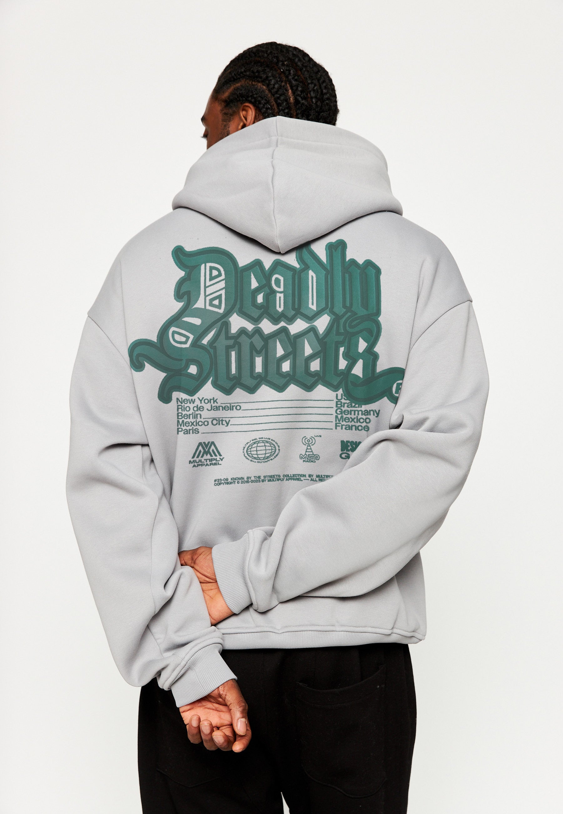 Oversize hoodie DEADLY Ultimate Grey