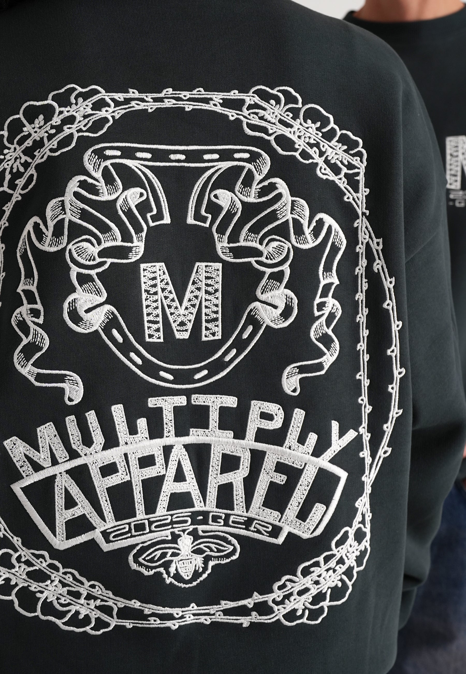 Multiply Apparel Oversize Sweatshirt FRAMED Forest River – weitere Ansicht 2