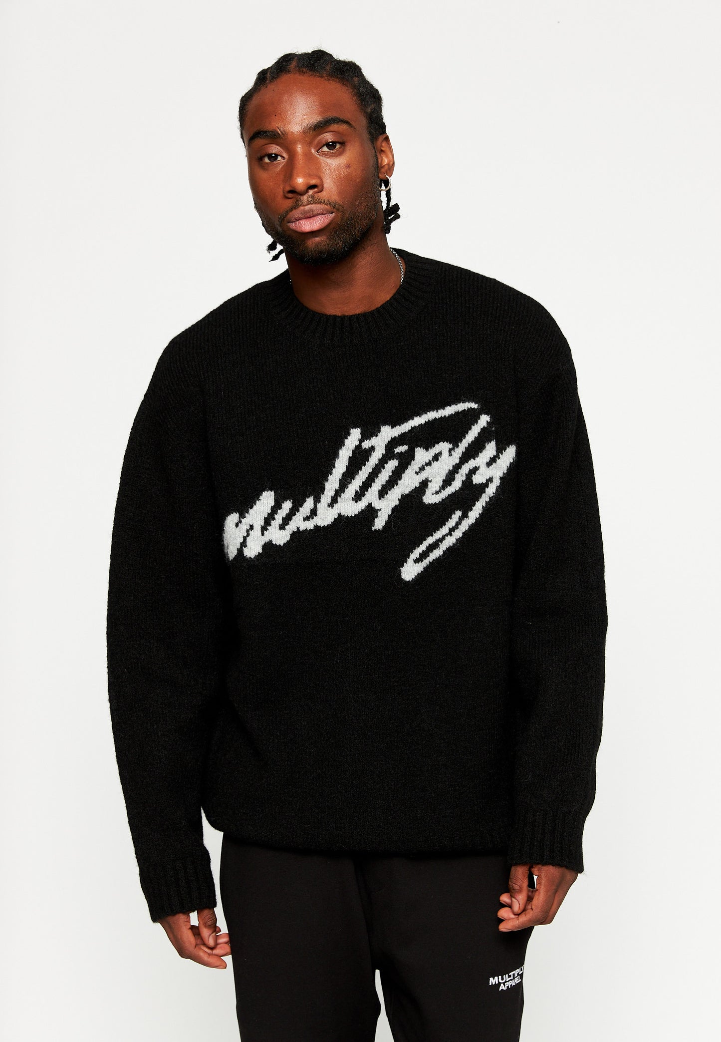 Oversize Sweater SCRIPT Black