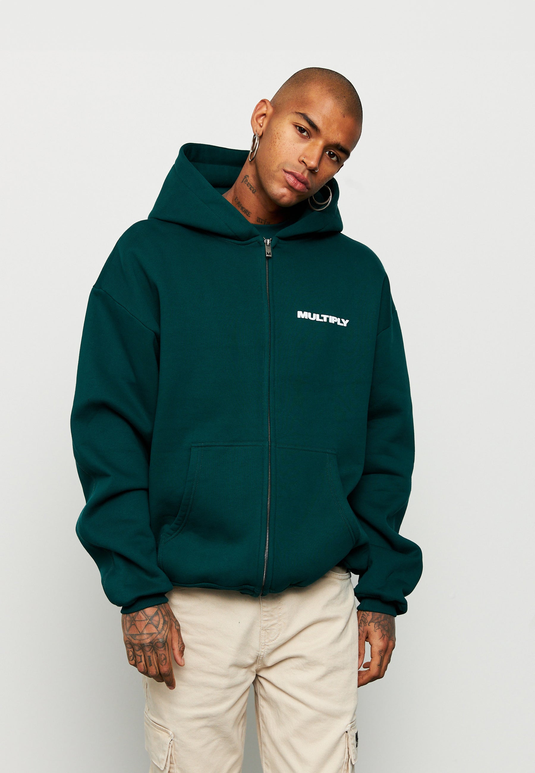 Oversize Zip Hoodie MULTIPLY Botanical Garden