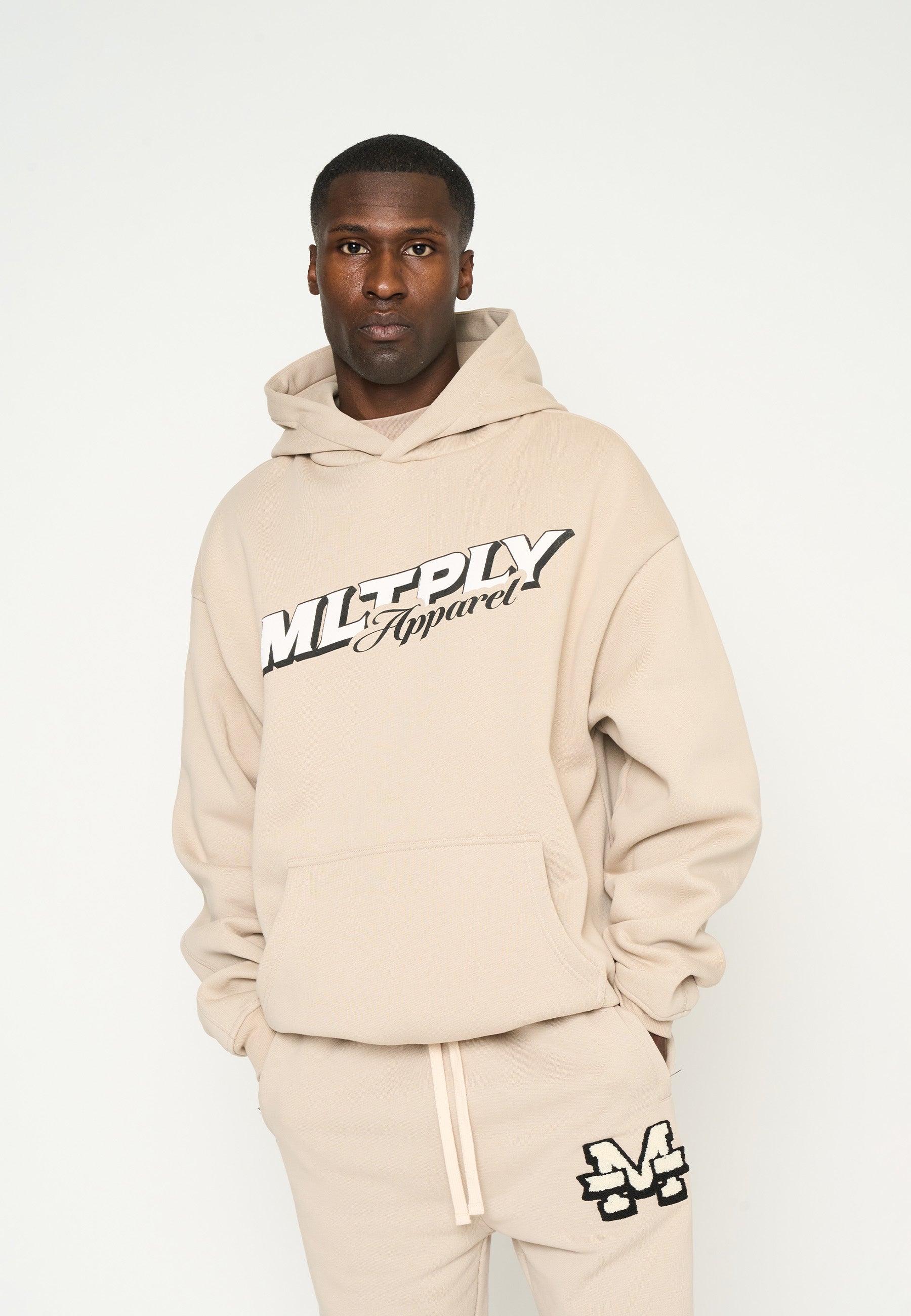 Multiply Apparel Oversize Hoodie UNION Simply Taupe – weitere Ansicht 3