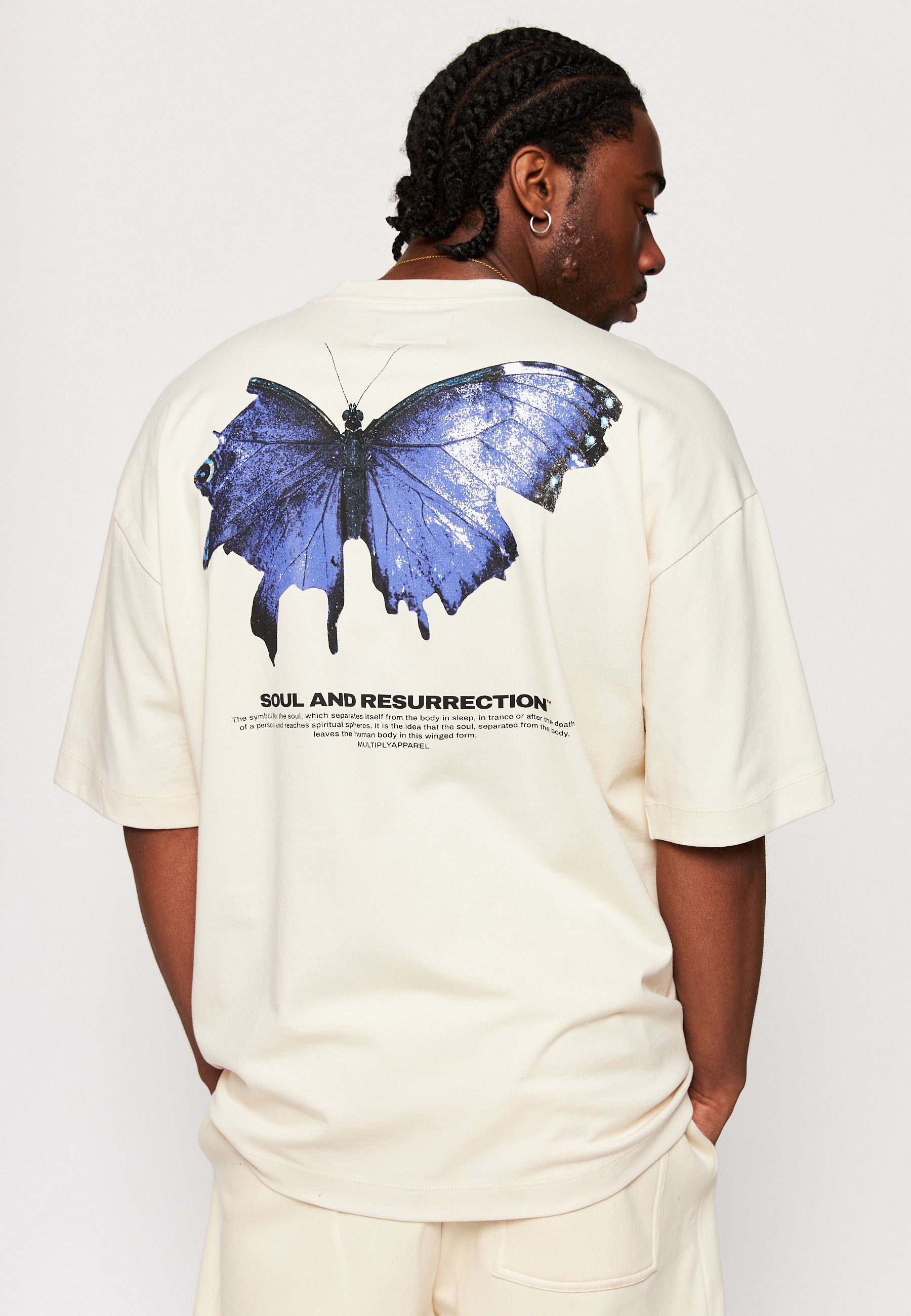 Oversize T-shirt BUTTERFLY Turtle Dove on