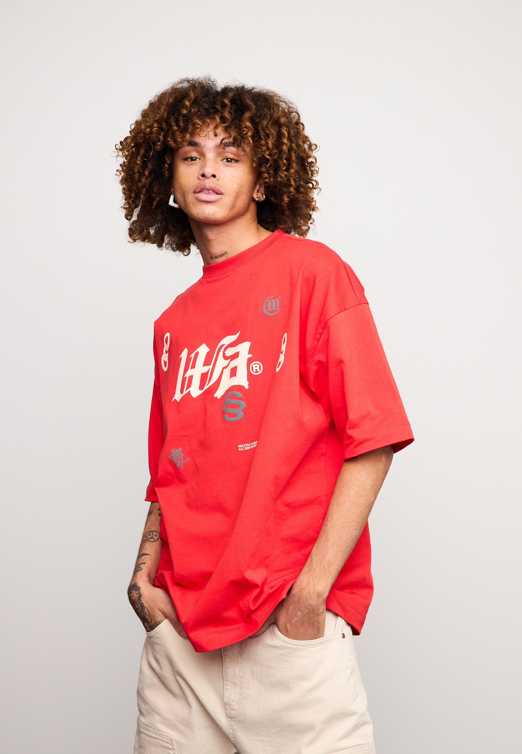 Oversize T-Shirt BAIL Flame Scarlet