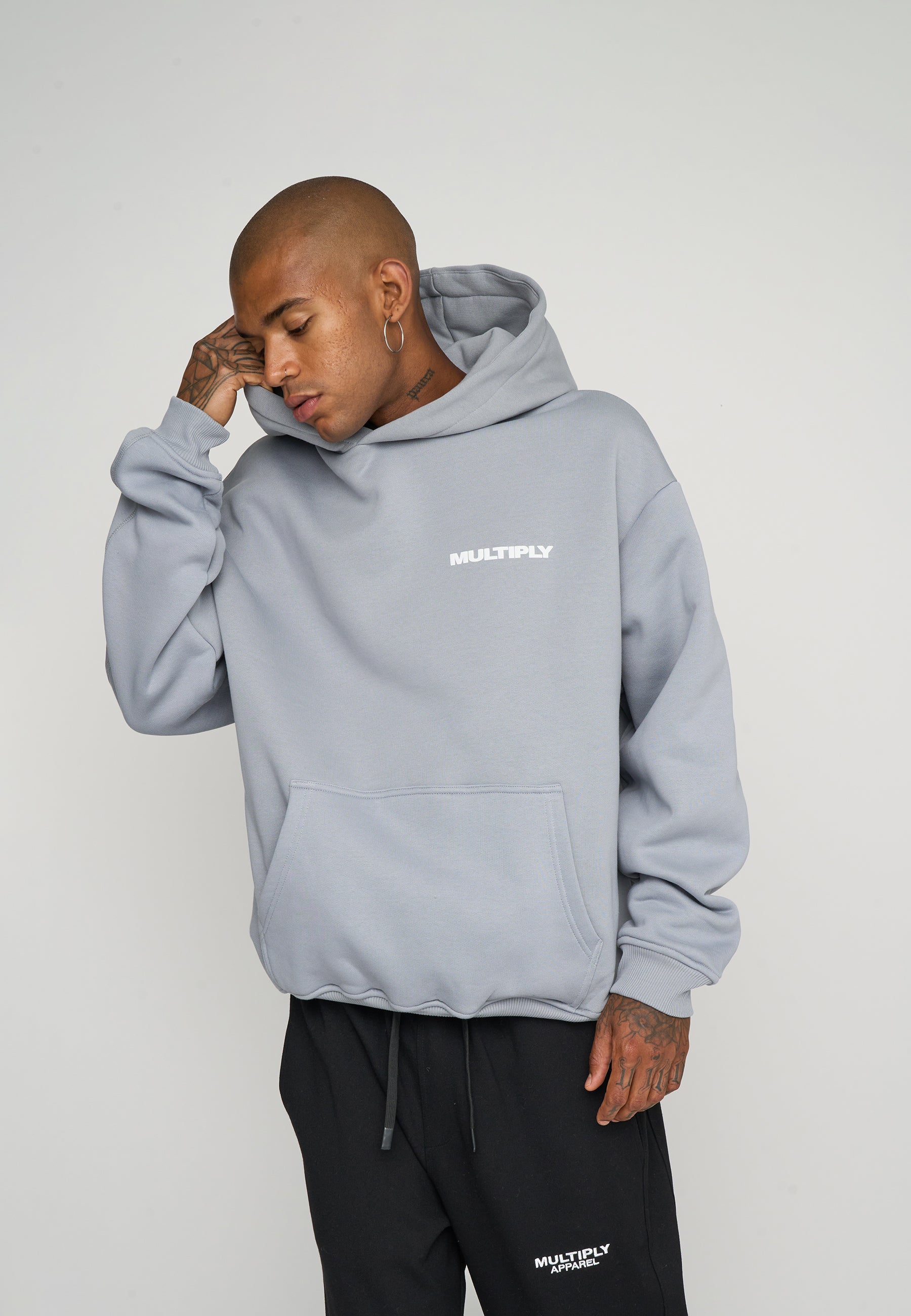 Oversize Hoodie MULTIPLY Ultimate Grey