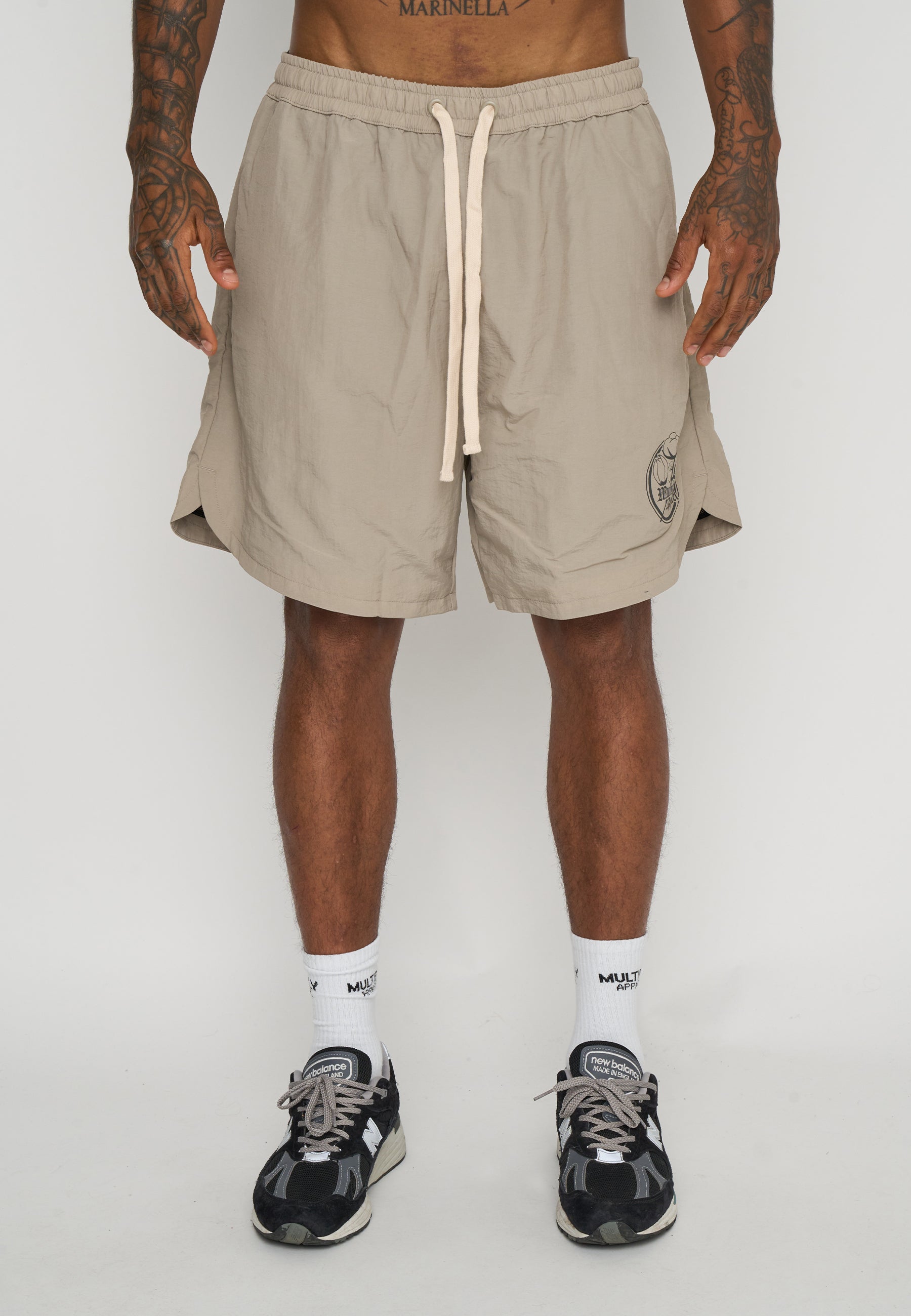 Multiply Apparel Woven Shorts ANTIQUE Vintage Khaki – weitere Ansicht 3