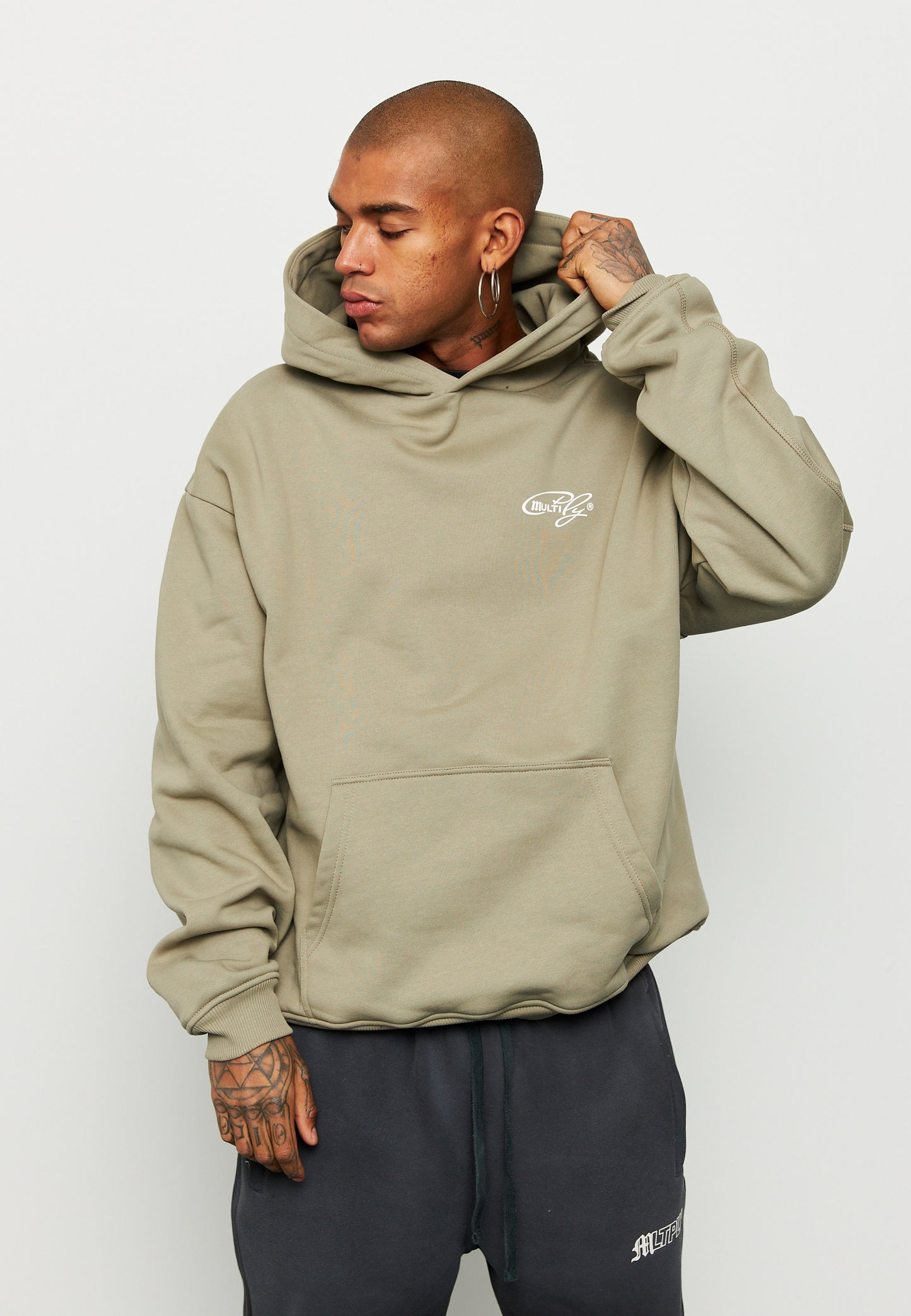 Oversize Hoodie M-PLY Vetiver