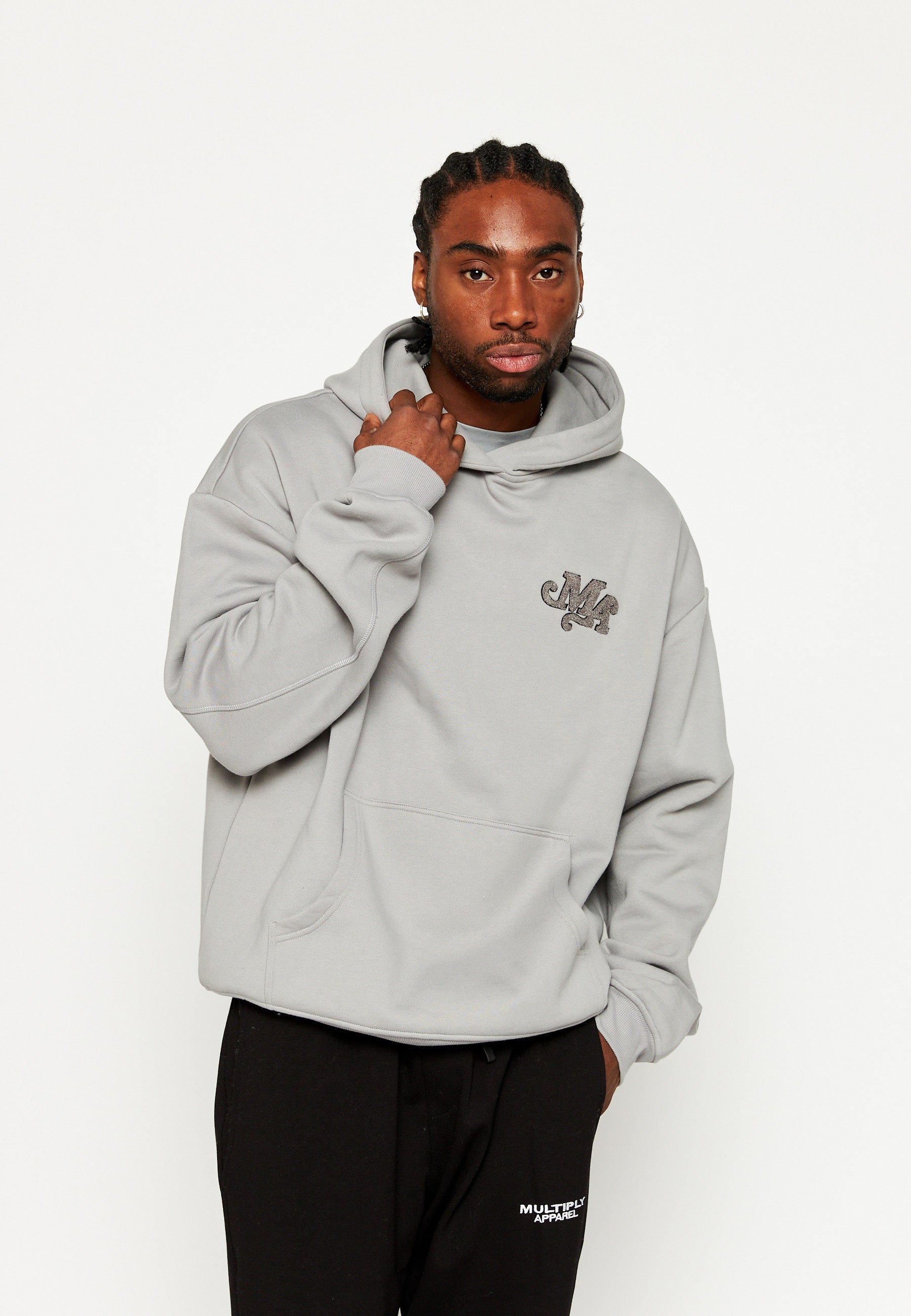 Oversize hoodie MULTIPLY MIX Ultimate Grey