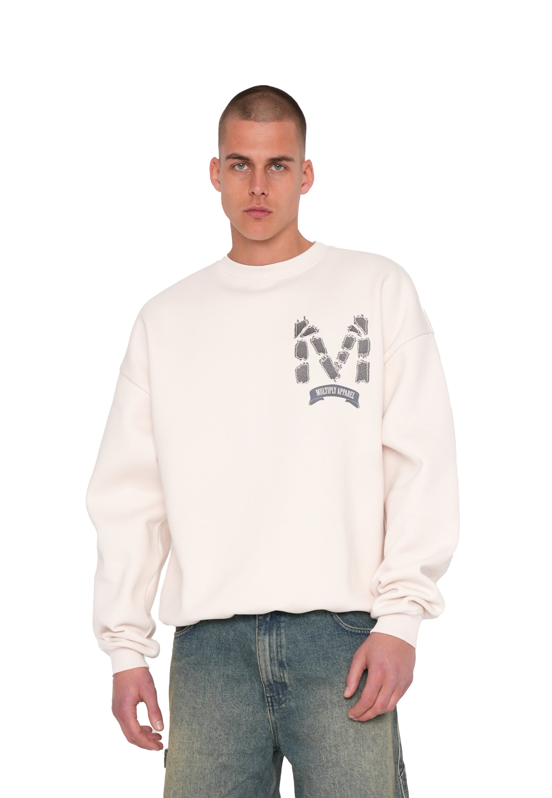 Multiply Apparel Oversize Sweatshirt ASSORTMENT White Sand – weitere Ansicht 4