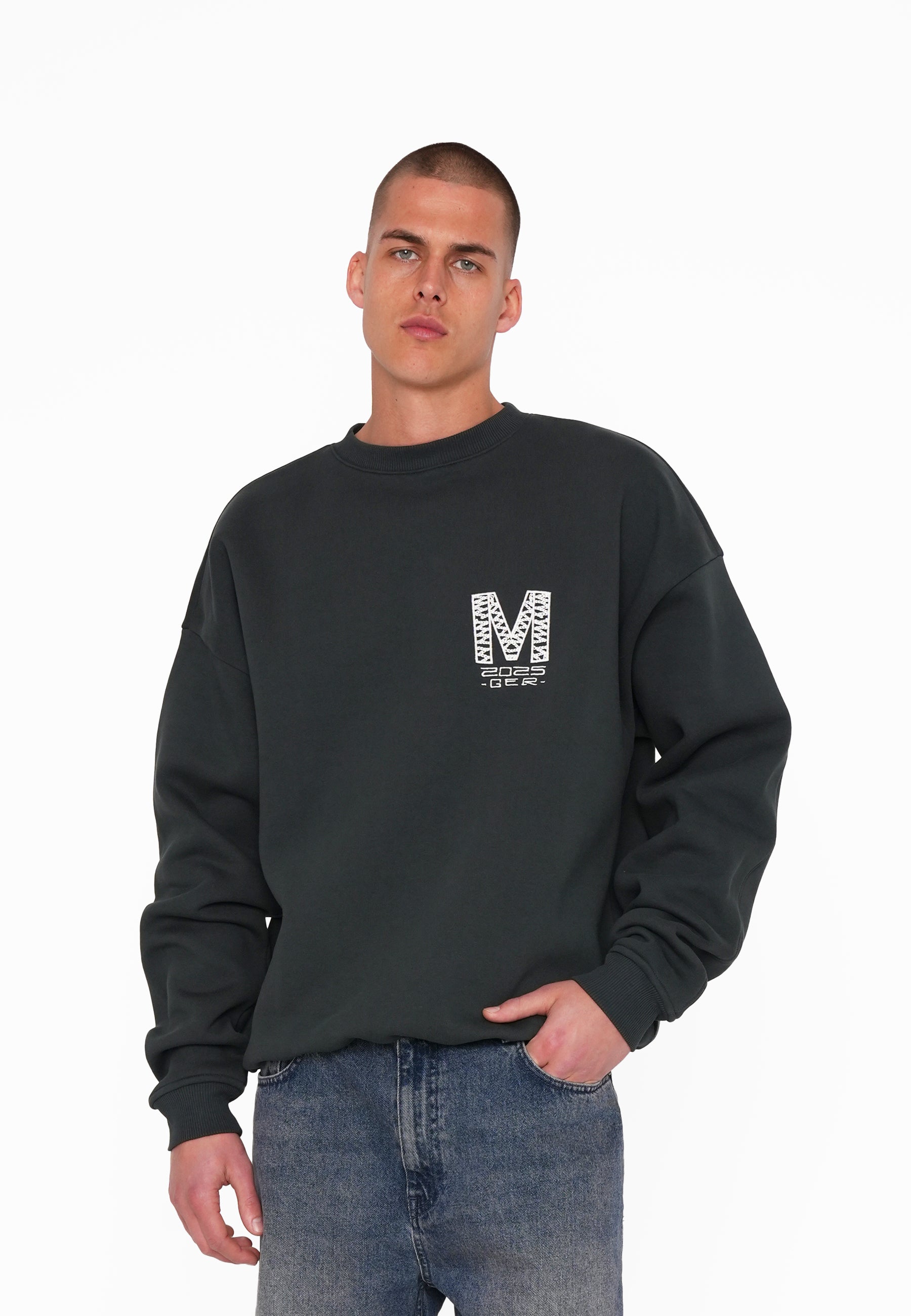 Multiply Apparel Oversize Sweatshirt FRAMED Forest River – weitere Ansicht 5