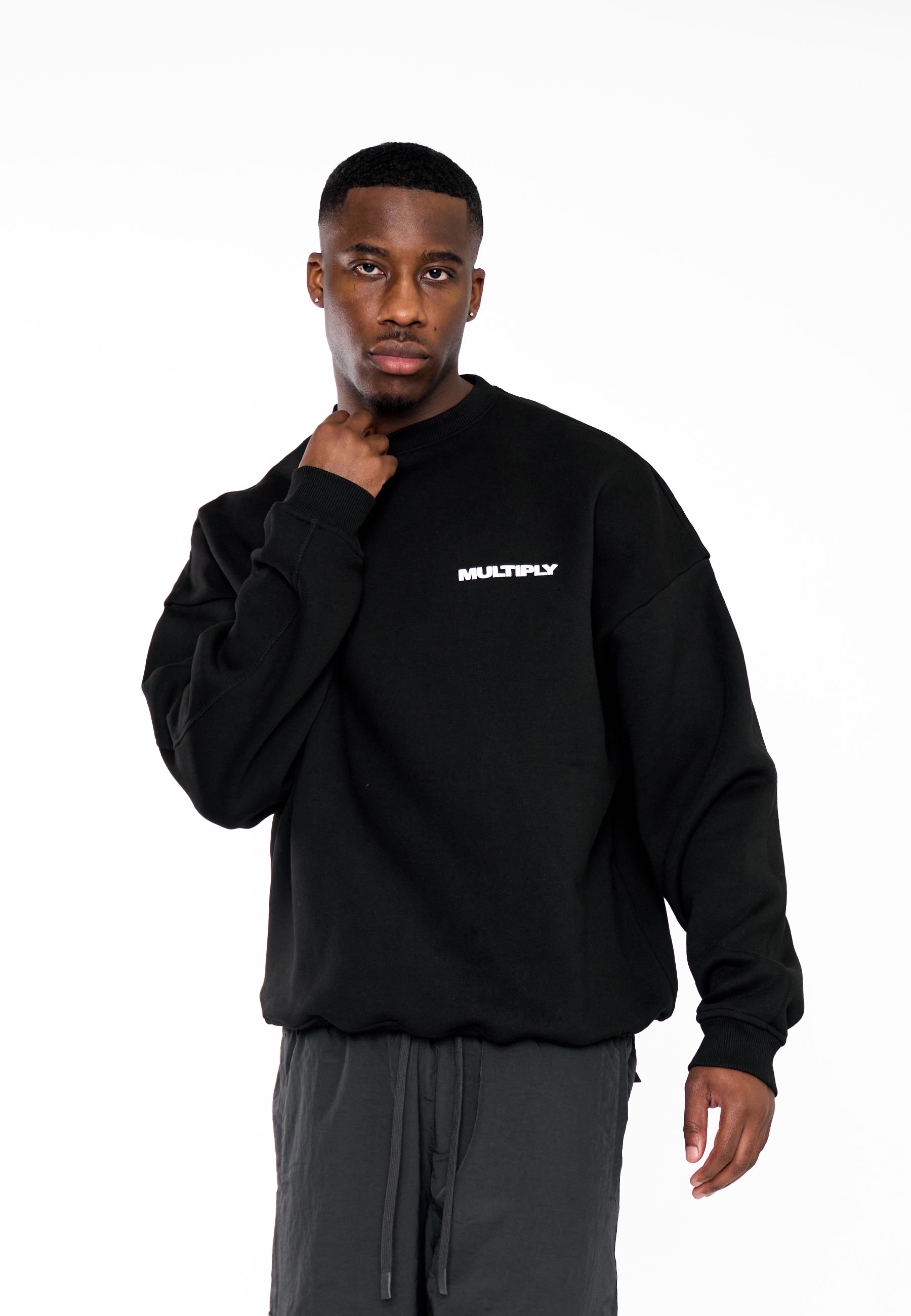 Multiply Apparel Oversize Sweatshirt MULTIPLY Black – weitere Ansicht 4