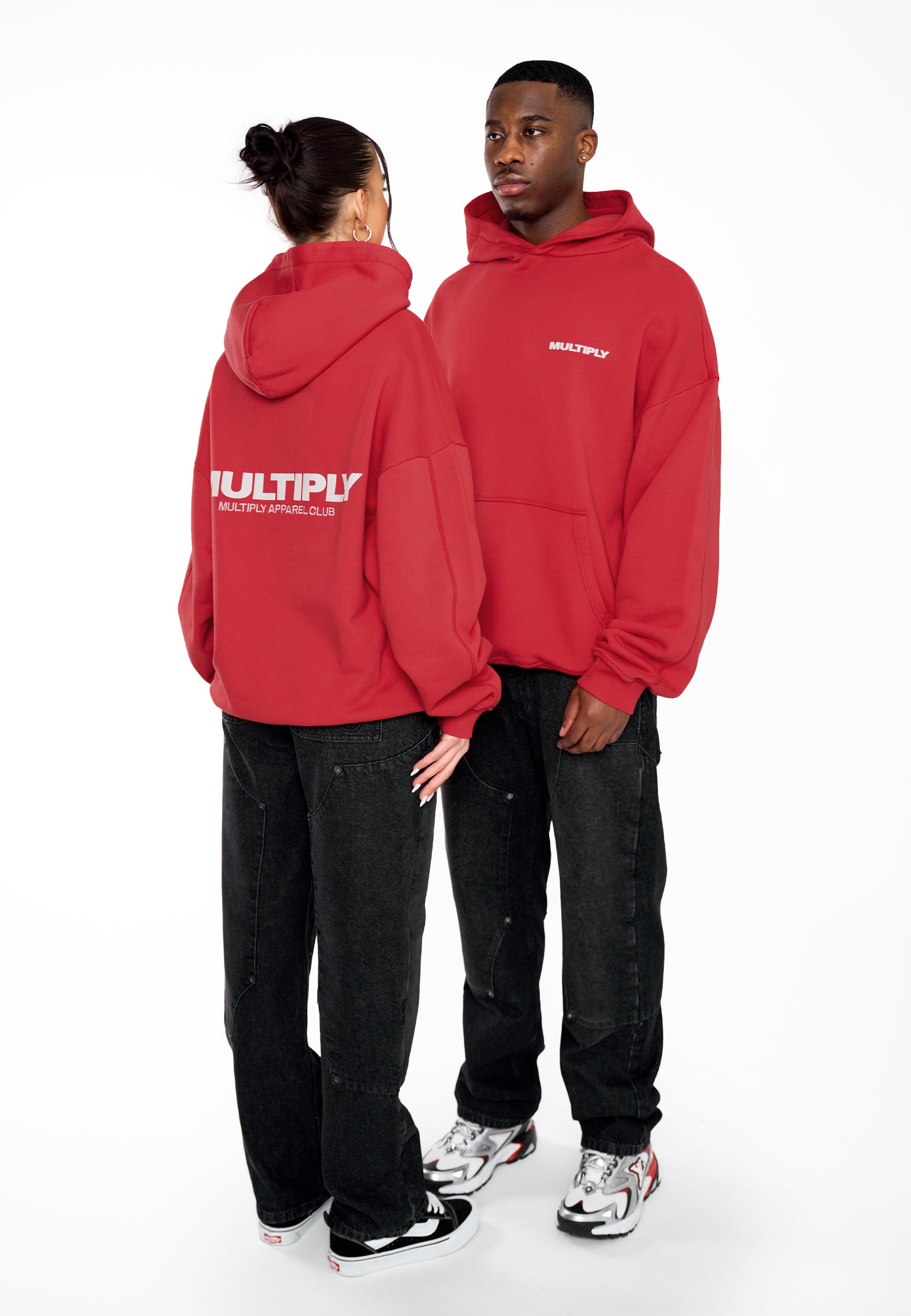 Multiply Apparel Oversize Hoodie MULTIPLY True Red – weitere Ansicht 6