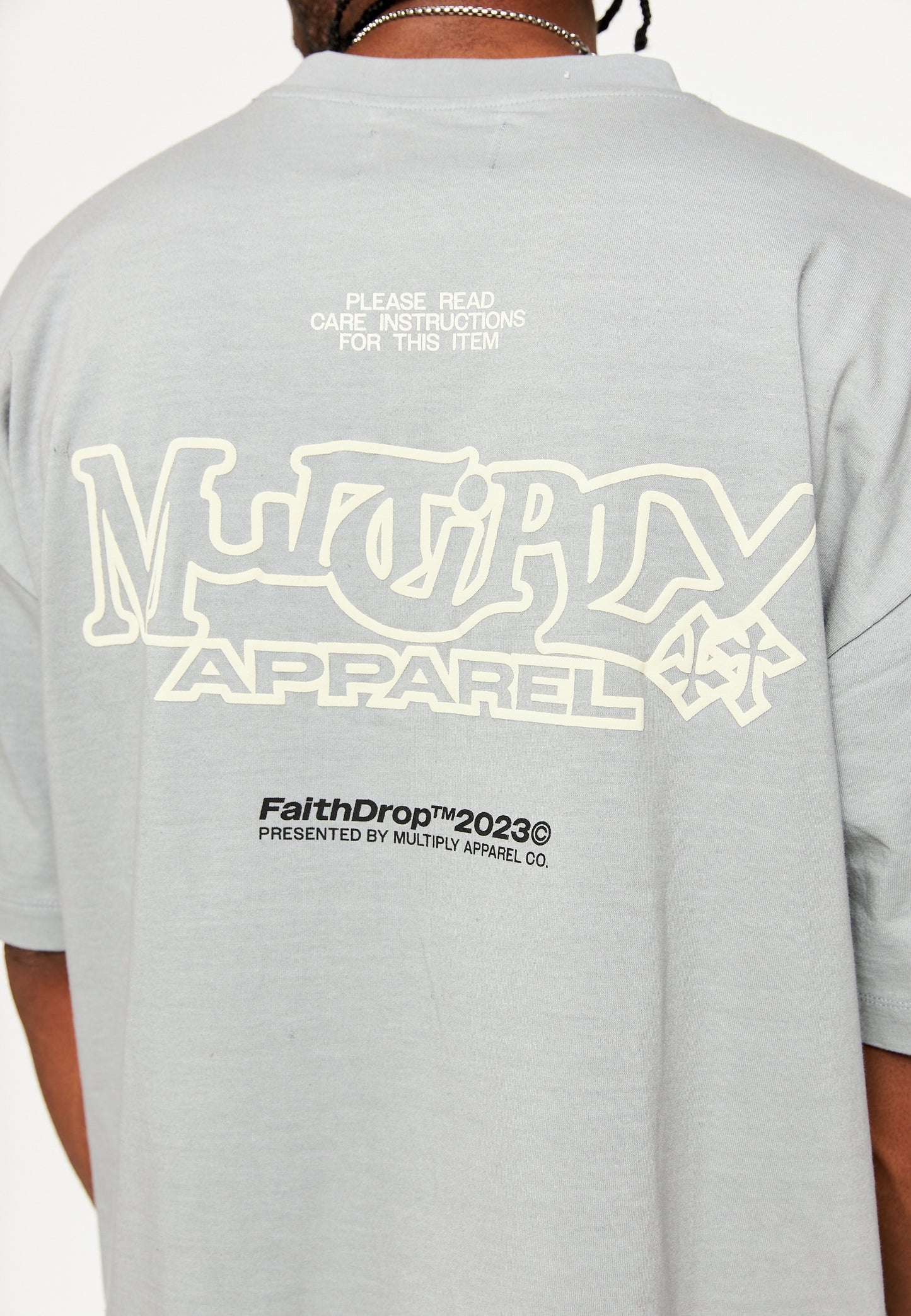 Oversize T-Shirt FAITH Ultimate Grey