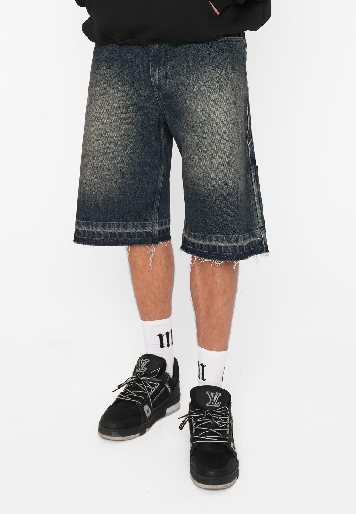 Baggy Denim JORTS Dark Vintage