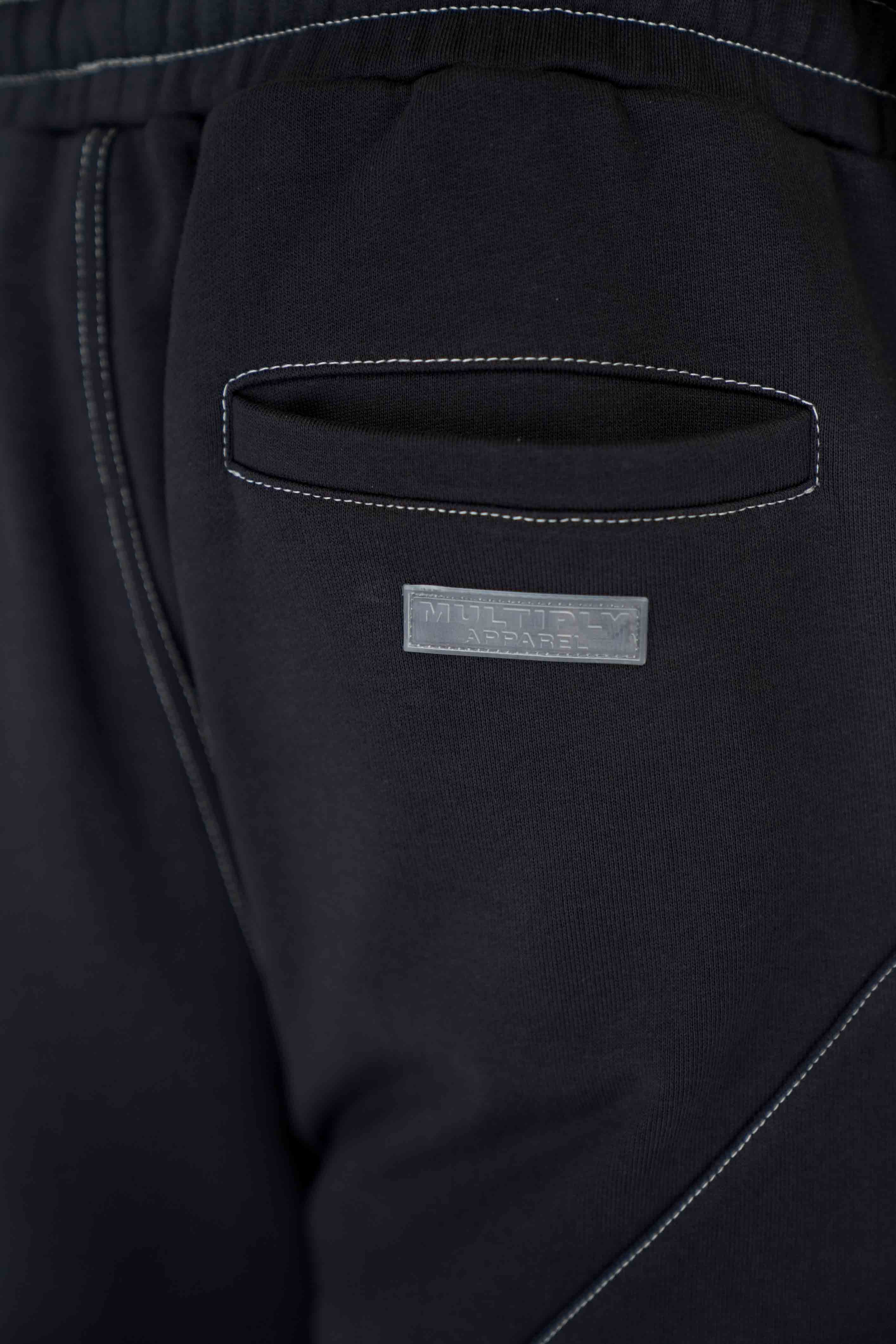 Multiply Apparel Striped Jogger RUNWAY Black Soda – weitere Ansicht 3