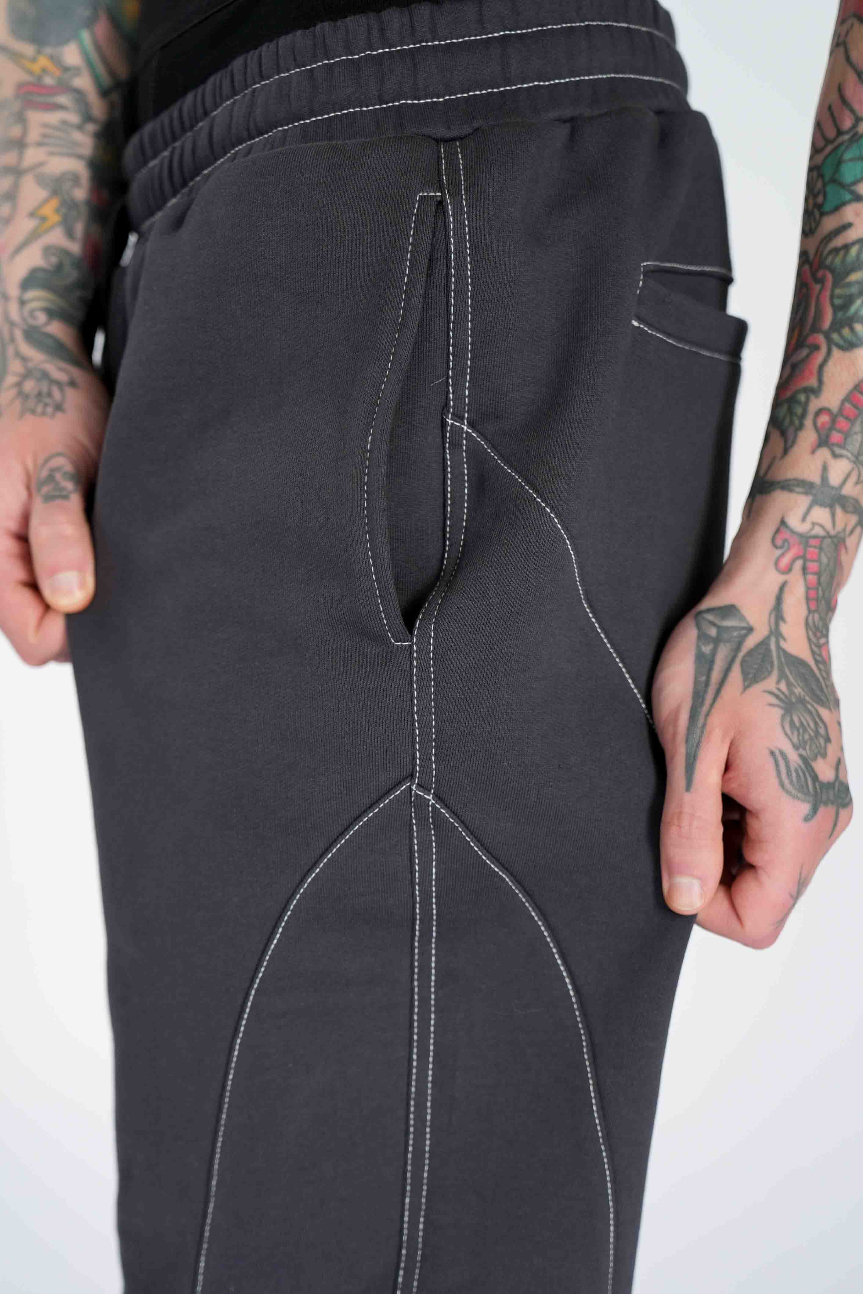 Multiply Apparel Striped Jogger RUNWAY Black Soda – weitere Ansicht 4