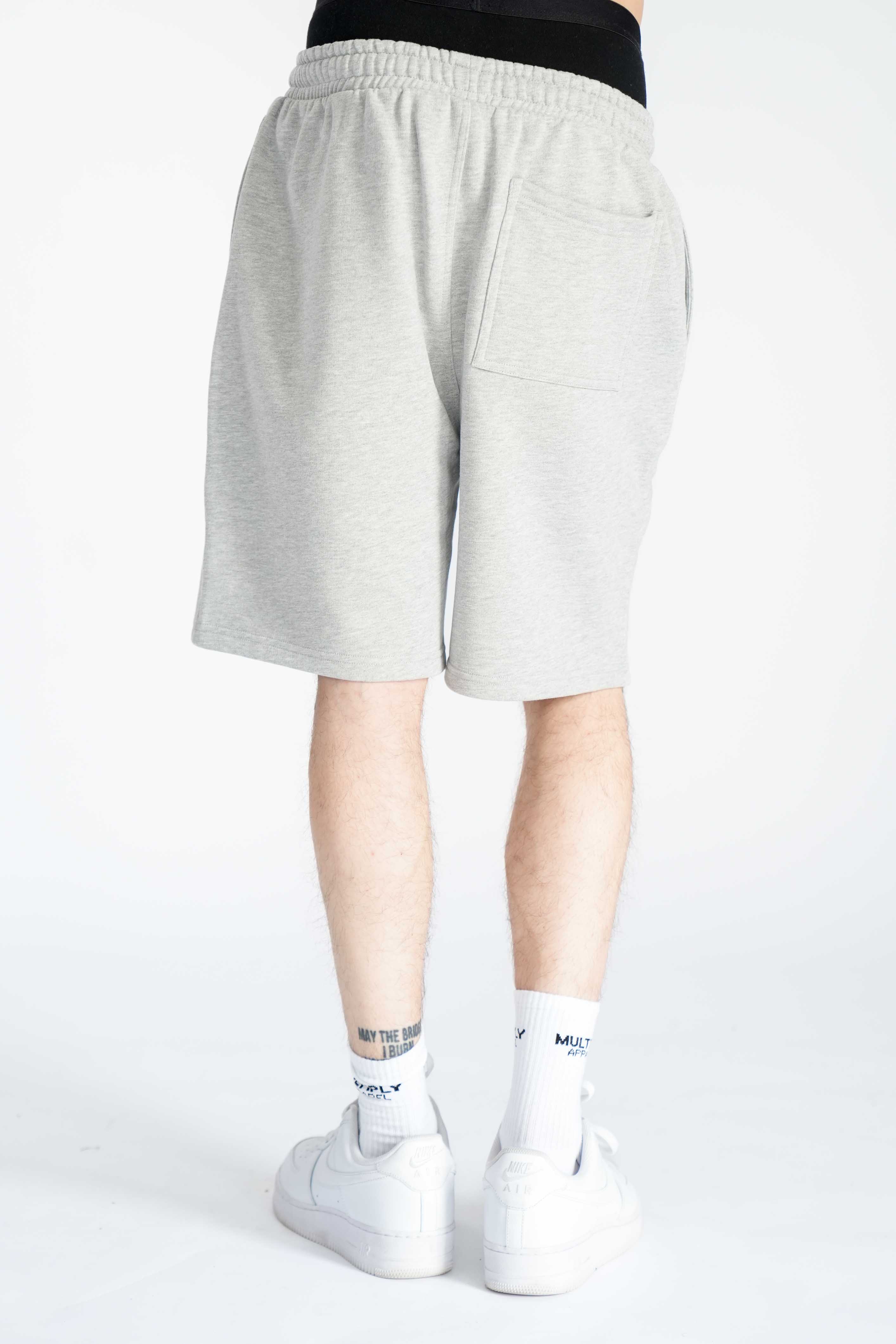 Multiply Apparel Shorts COAT OF ARMS Grey Melange – weitere Ansicht 3