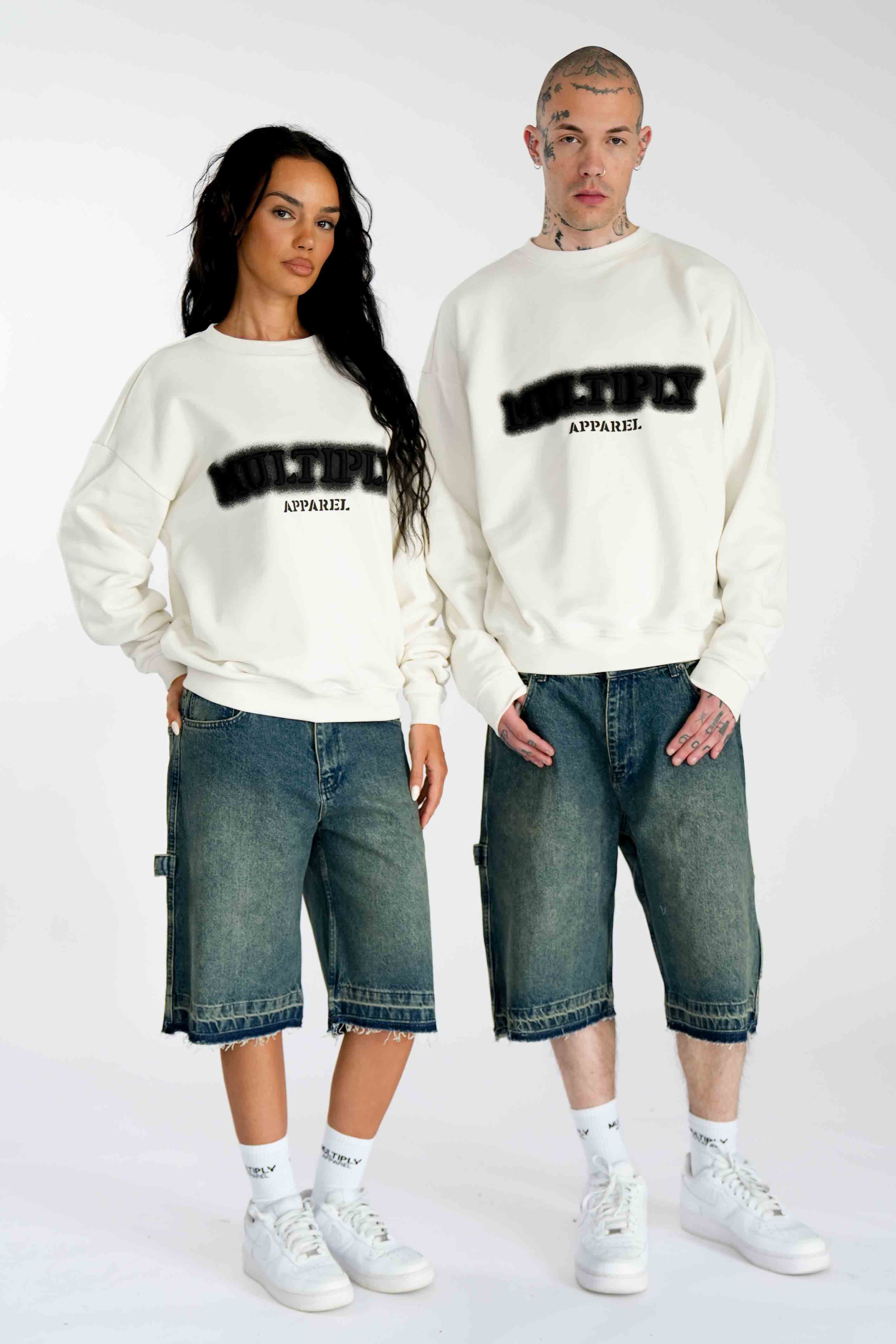 Multiply Apparel Oversize Sweatshirt MOSAIC Vasporous Gray – weitere Ansicht 3