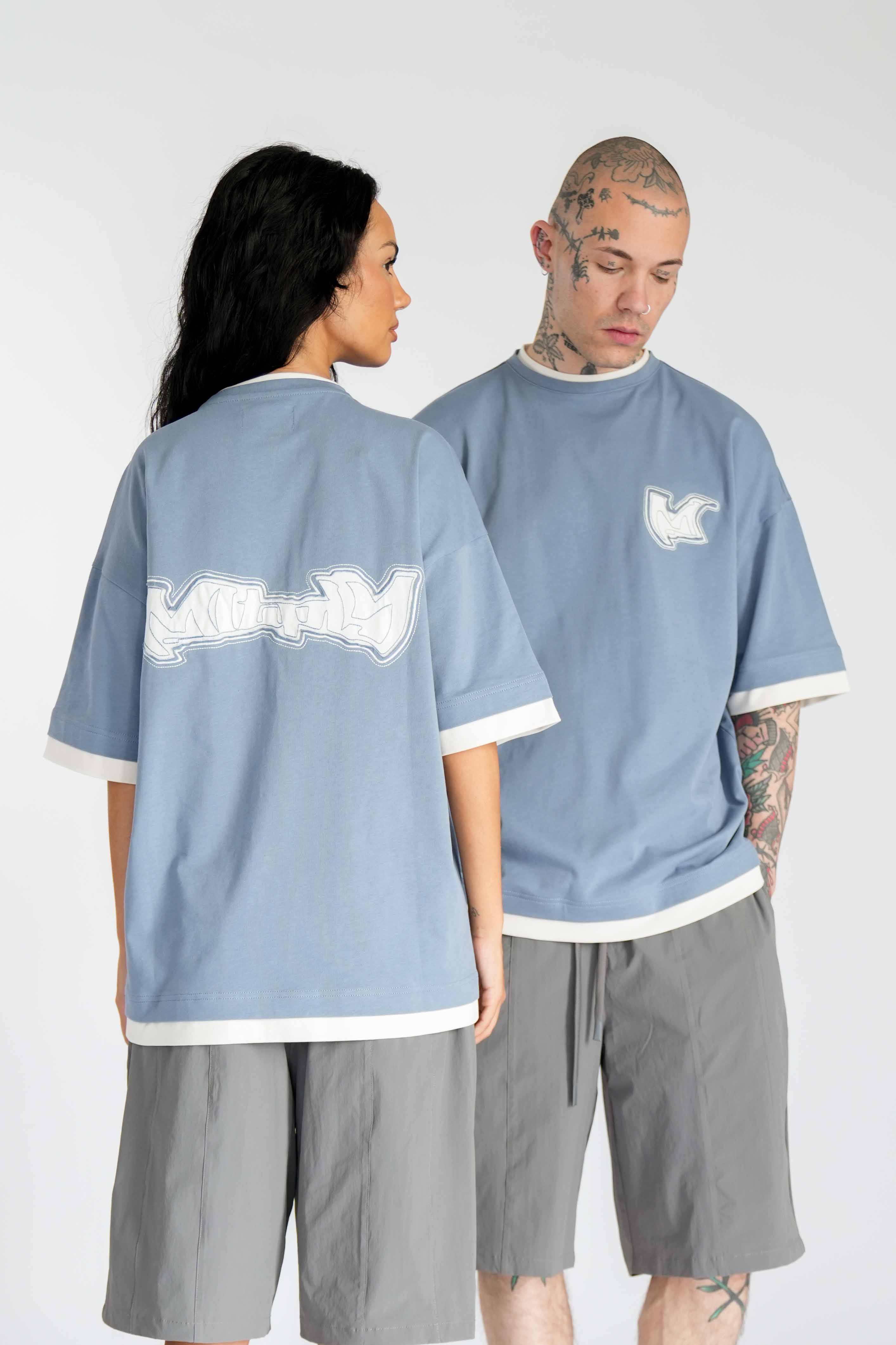 Multiply Apparel Oversize T-Shirt TECTONIC Flint Stone – Frontalansicht