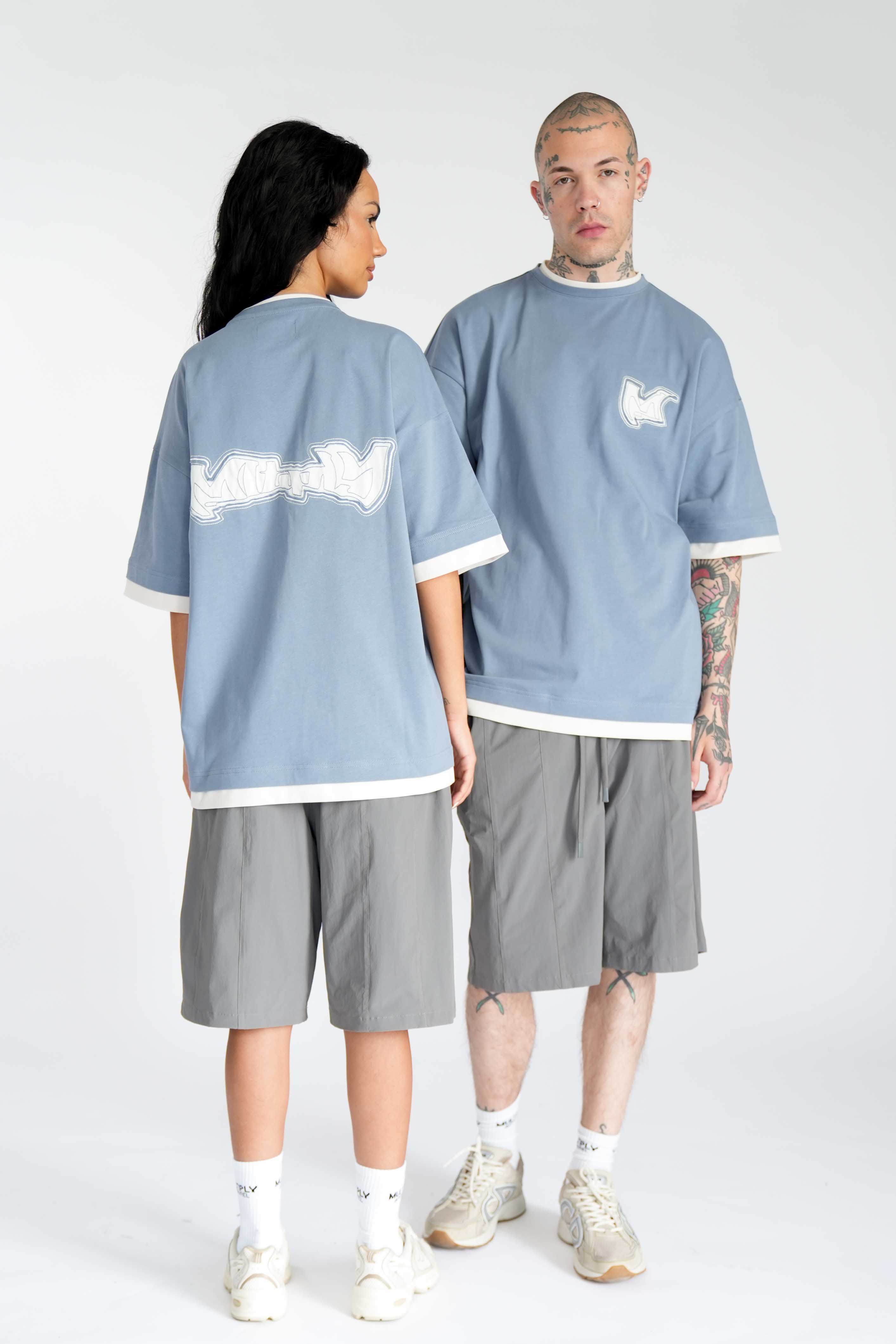 Multiply Apparel Oversize T-Shirt TECTONIC Flint Stone – weitere Ansicht 3