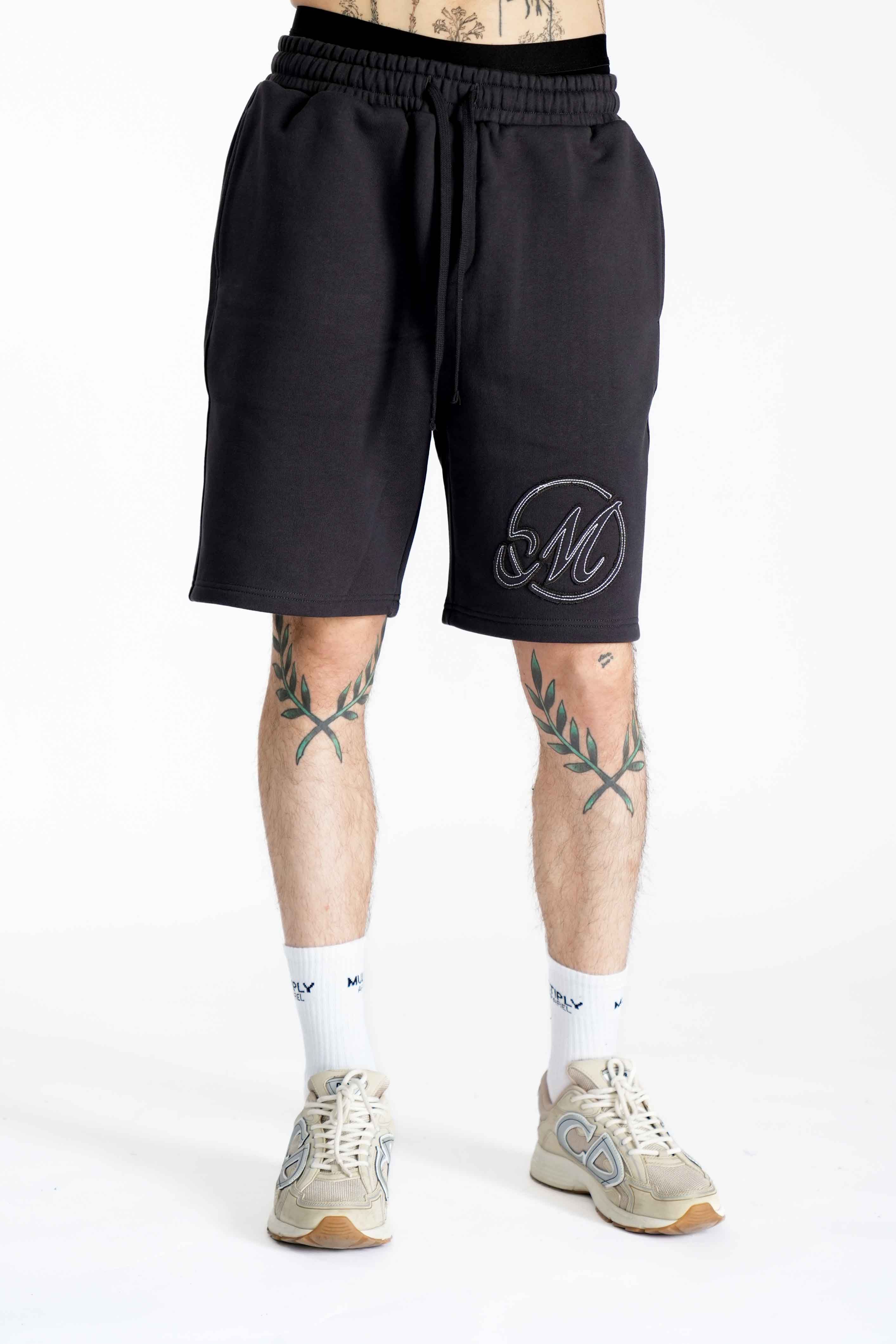 Multiply Apparel Shorts PACKER Black Soda – Frontalansicht