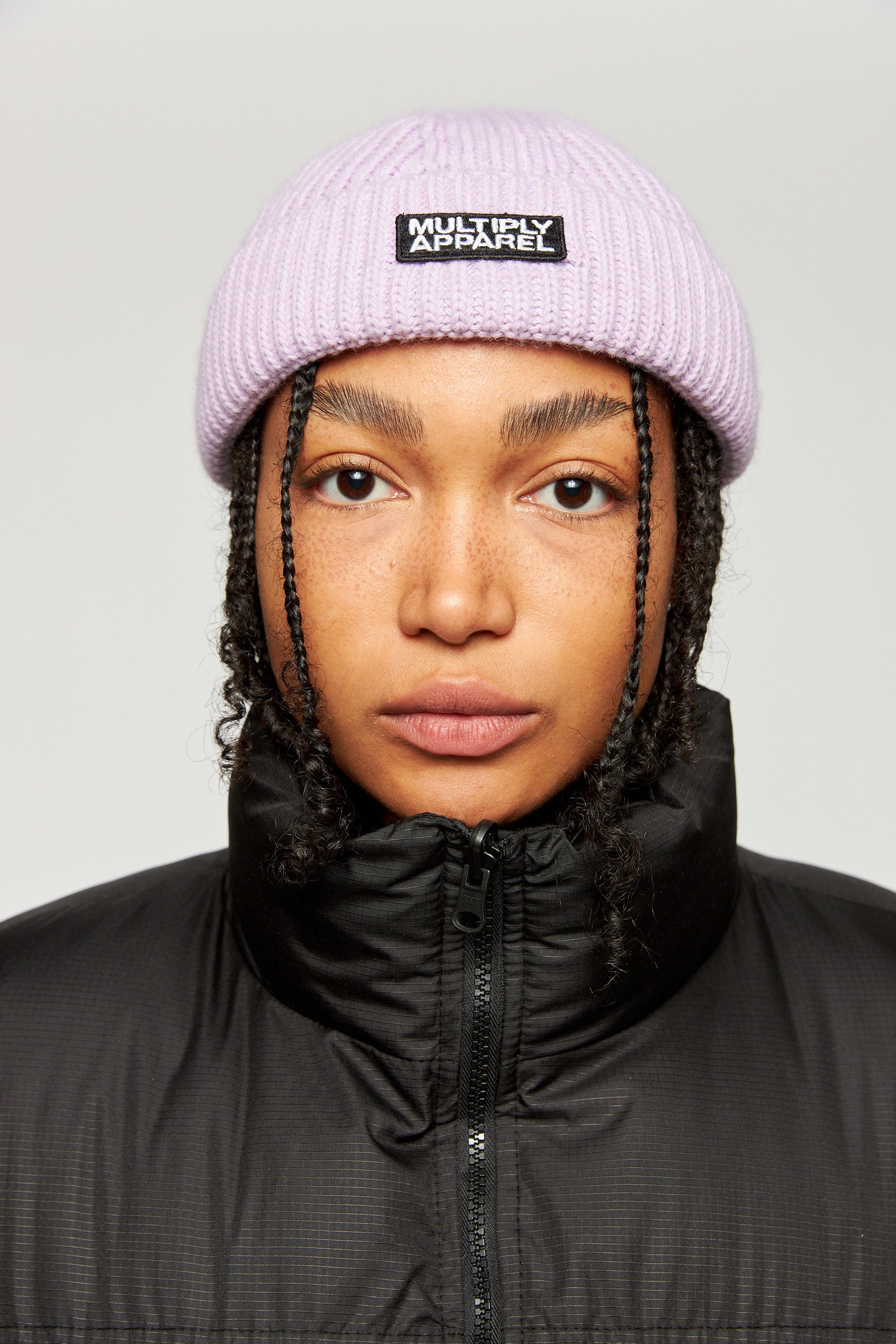 Multiply Apparel Beanie Multiply Apparel Lavendula – Frontalansicht