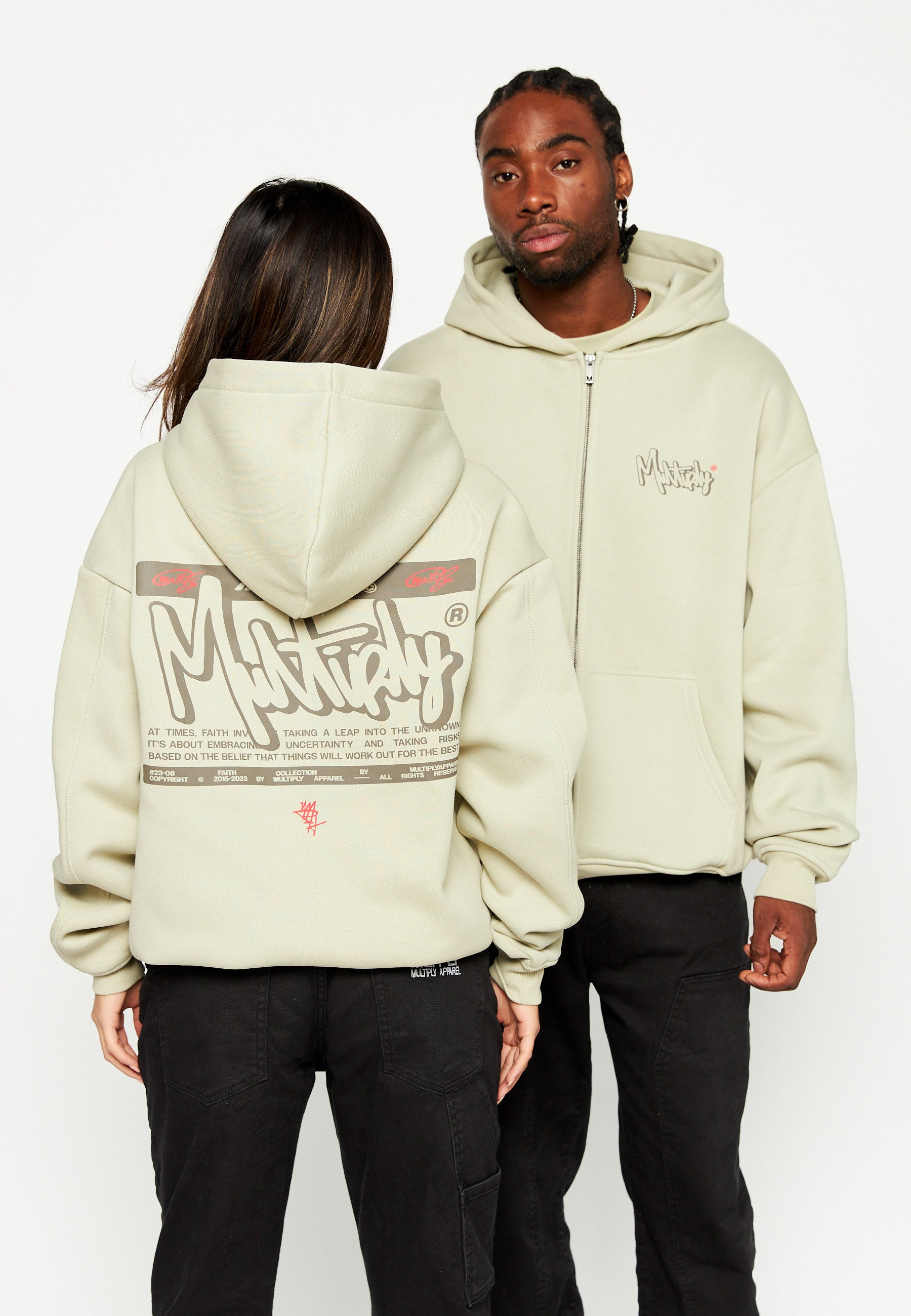 Oversize zip hoodie FAITH IN MYSELF Alfalfa