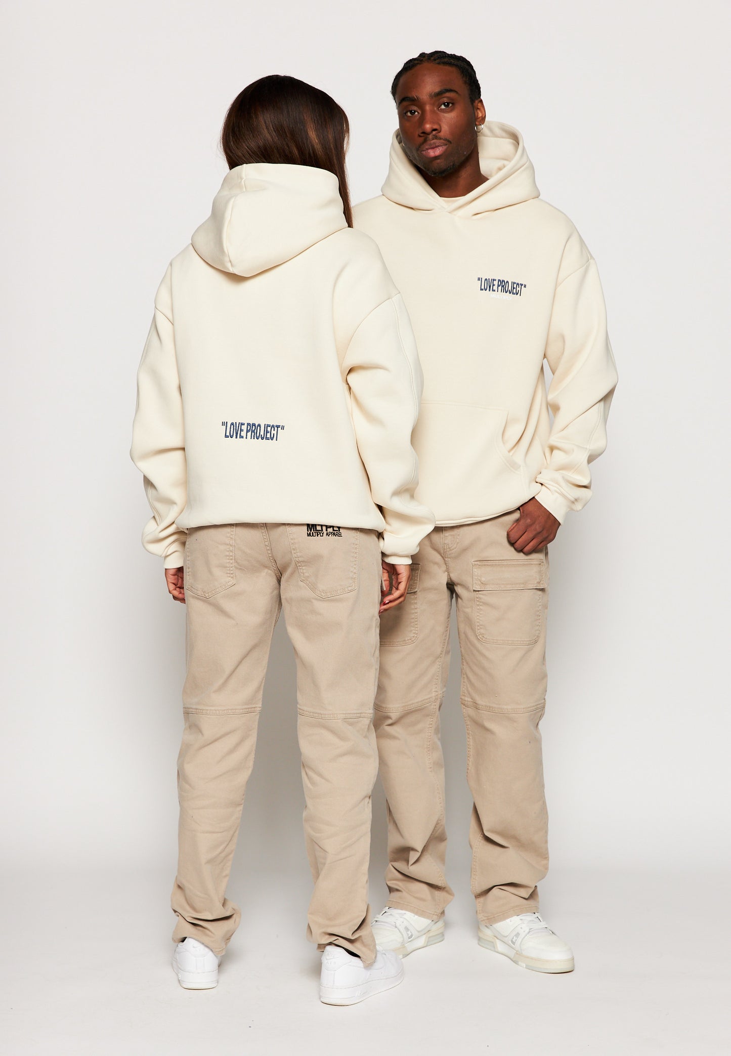 Oversize Hoodie LOVE TO HATE Turtle Dove