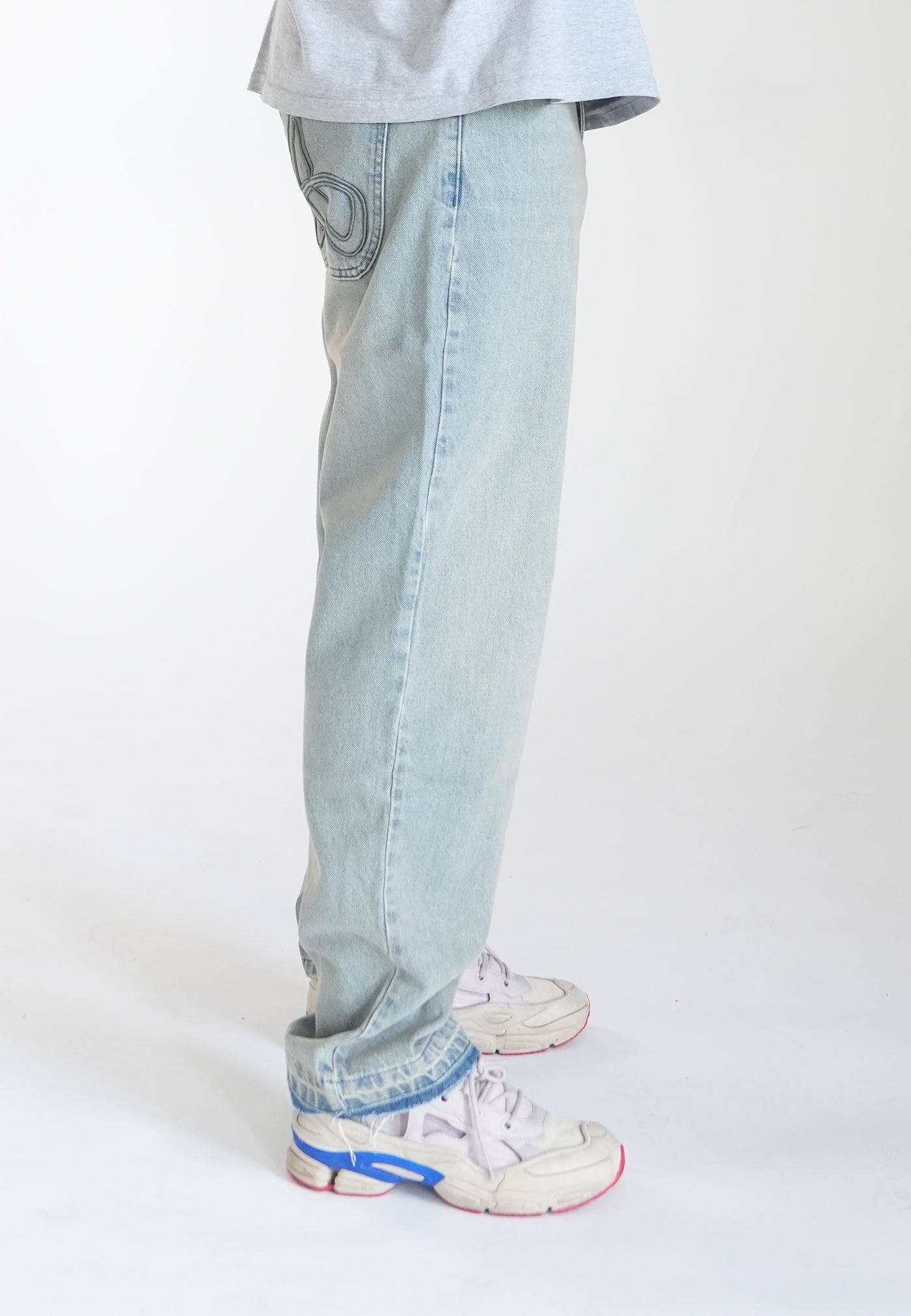 Multiply Apparel Wide Straight Jeans Slick Blue Sand – weitere Ansicht 3