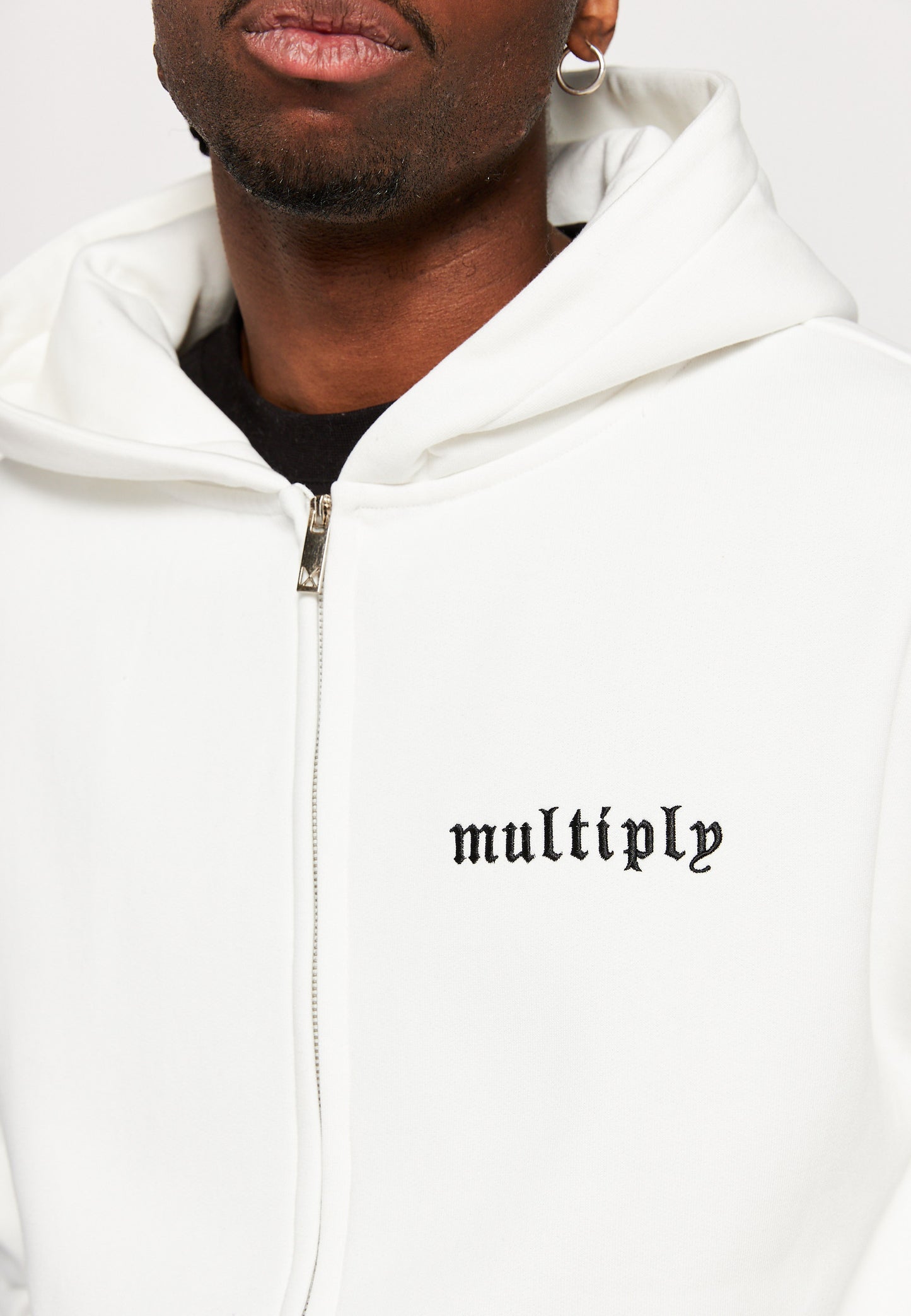 Oversize Zip Hoodie OLD LONDON Off White