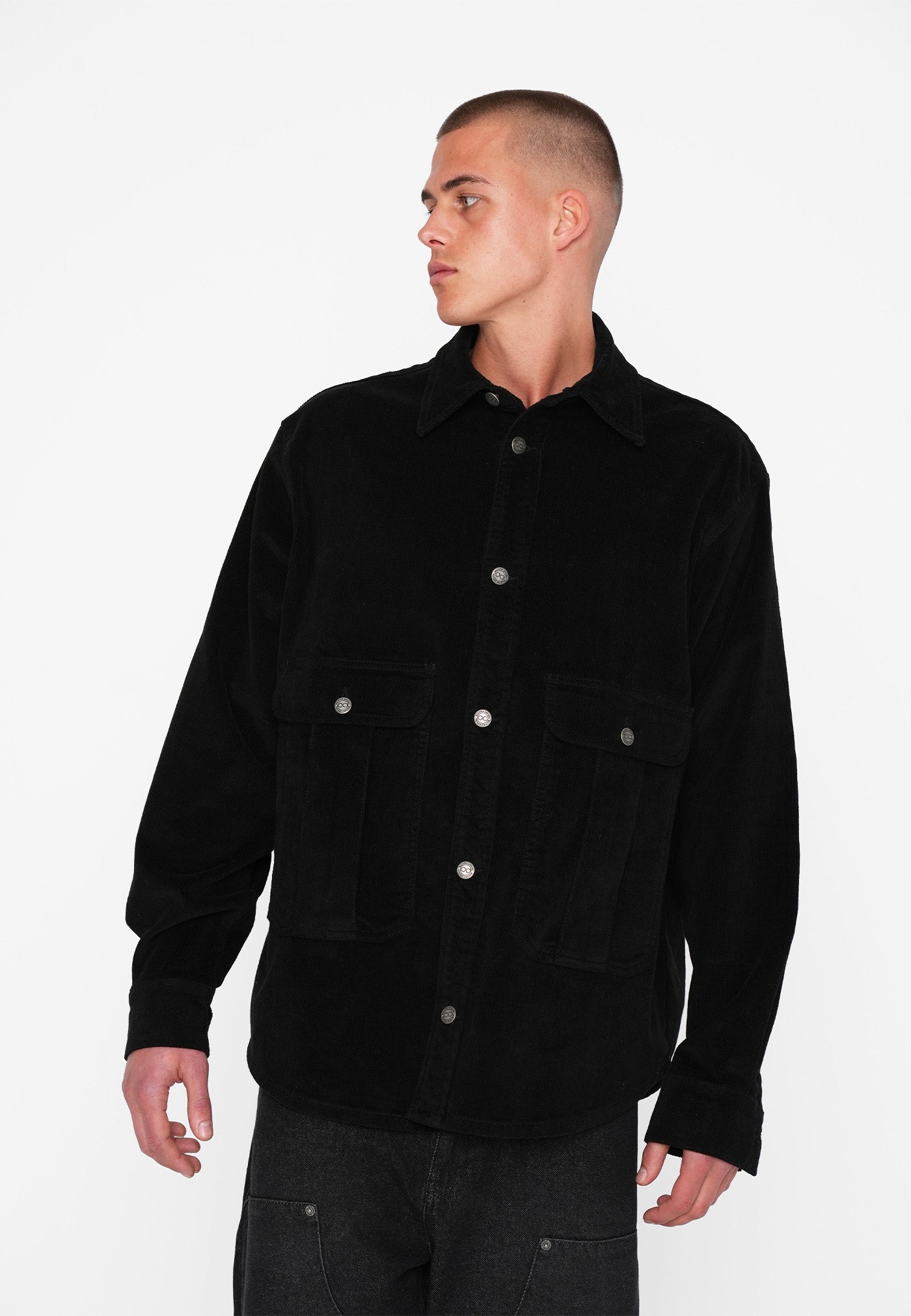 Multiply Apparel Cord Shirt PLATOON – weitere Ansicht 2