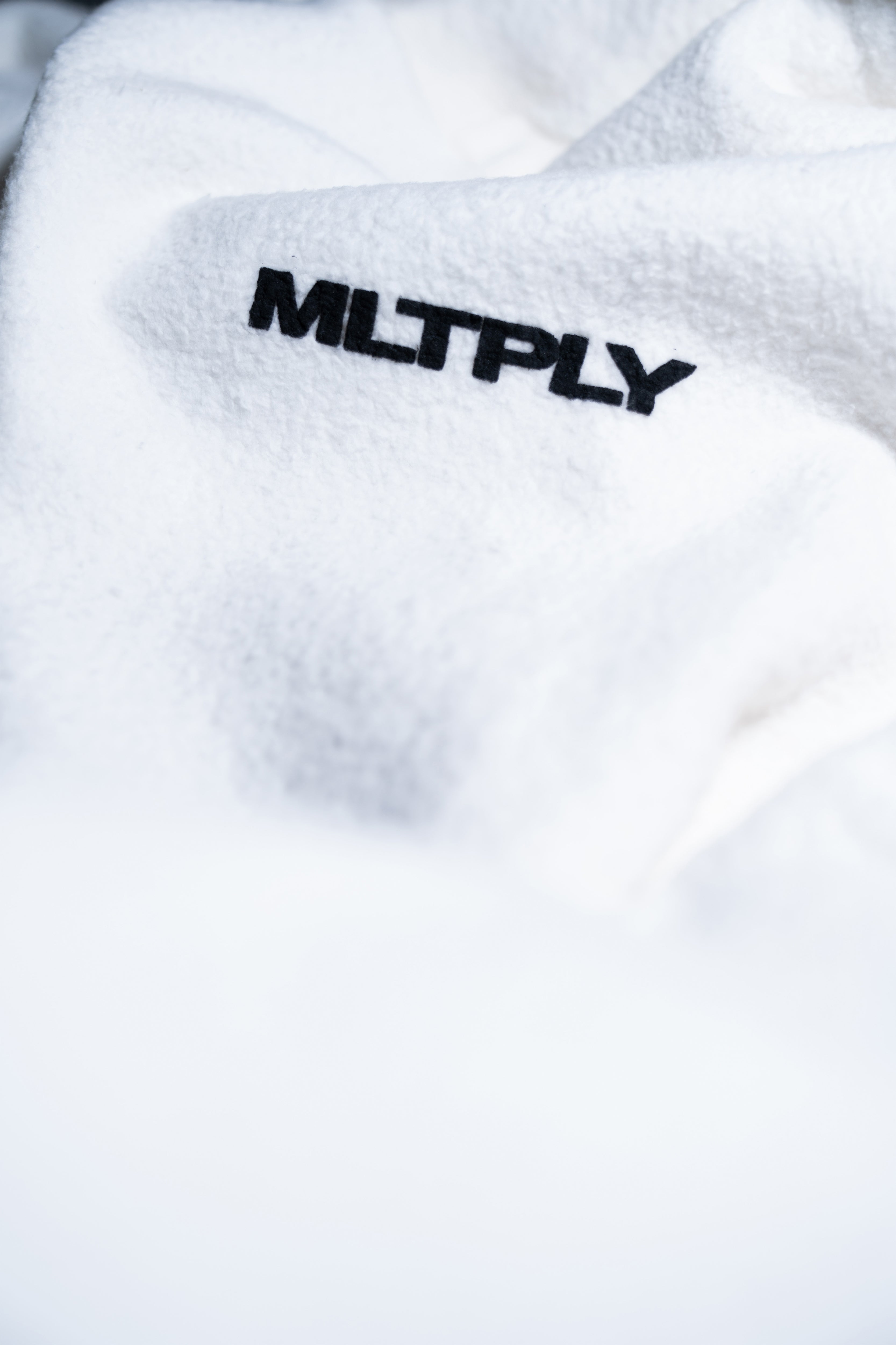 Oversize zip hoodie BRUSHED Off White