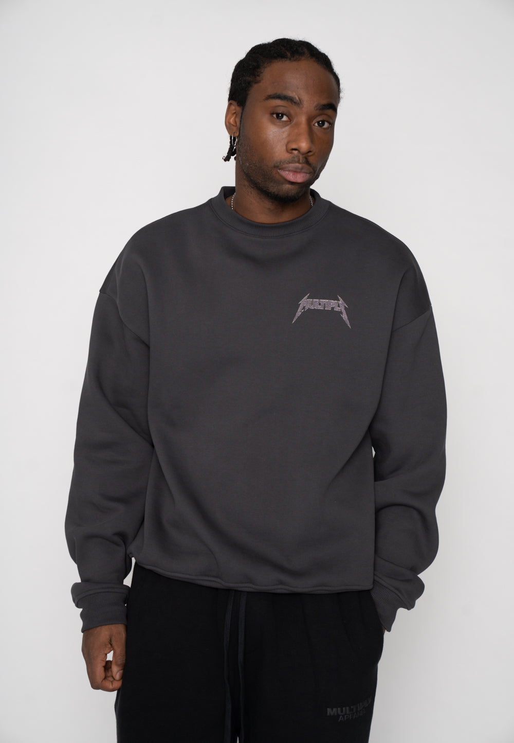 Multiply Apparel Oversize Sweatshirt X Black Soda Washed – weitere Ansicht 6