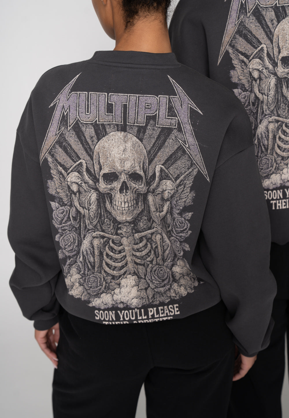 Multiply Apparel Oversize Sweatshirt X Black Soda Washed – weitere Ansicht 8