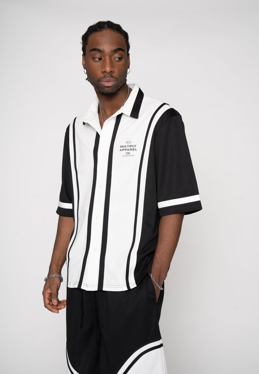 Multiply Apparel Oversize T-Shirt RACE TRACK Pirate Black – weitere Ansicht 6