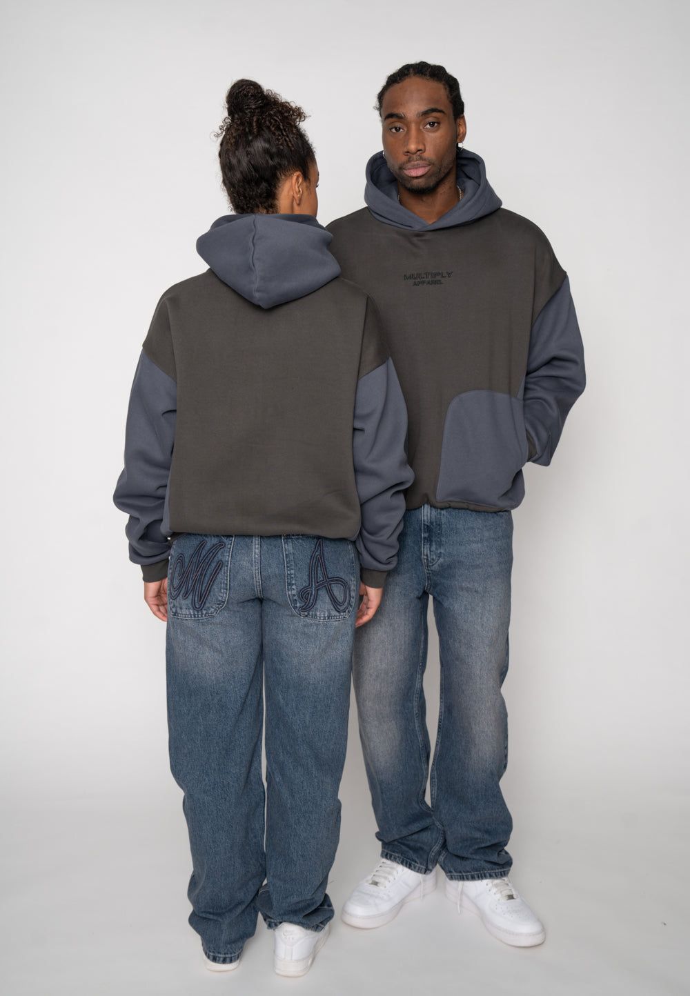 Multiply Apparel Oversize Hoodie BILLA Ombre Blue – weitere Ansicht 5