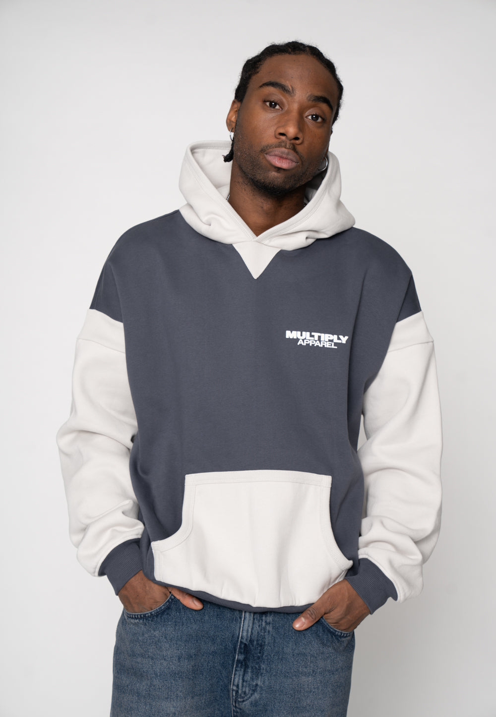 Multiply Apparel Oversize Hoodie CANYON Ombre Blue – weitere Ansicht 3